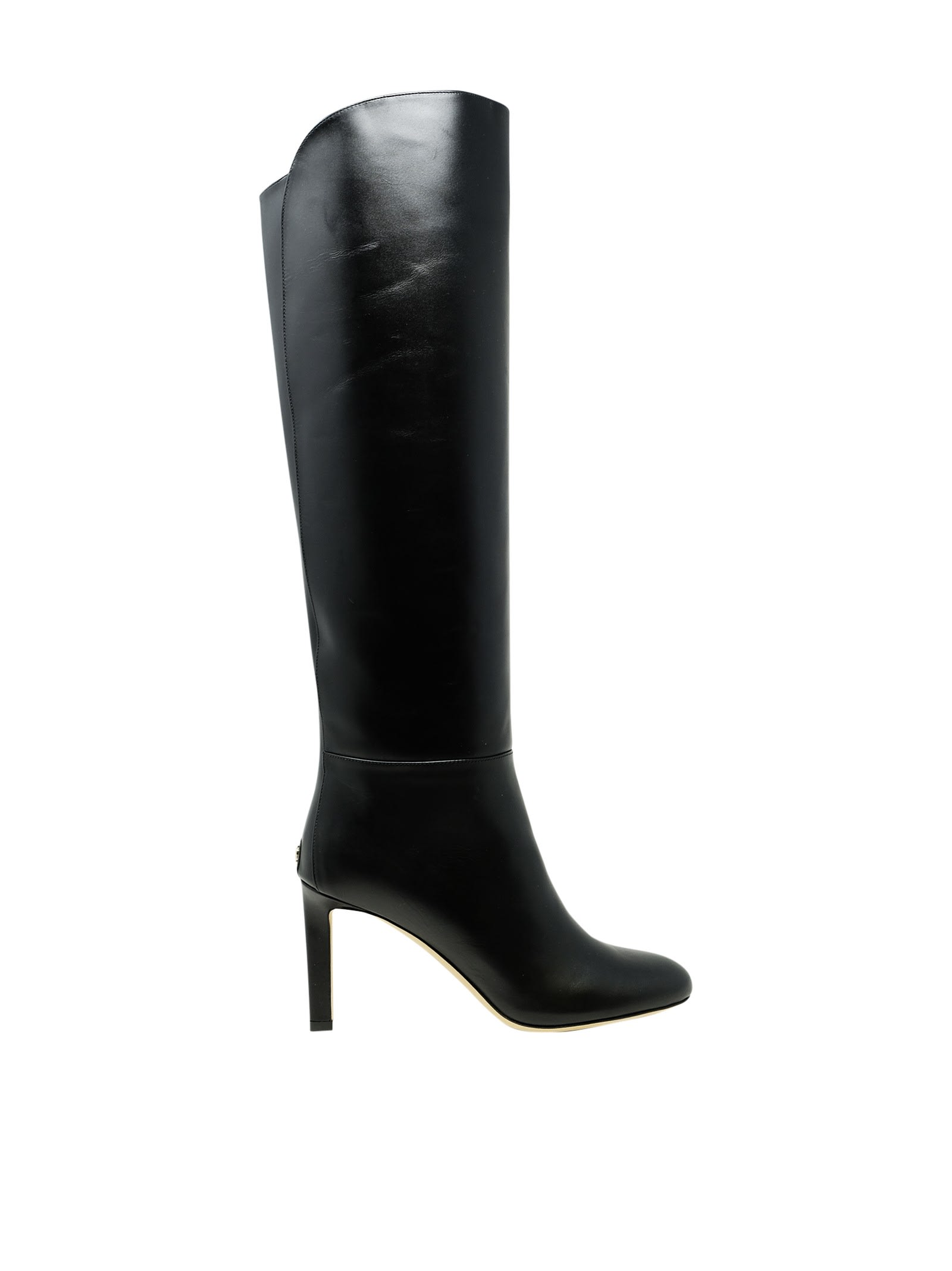 Leather Karter Knee High Boots