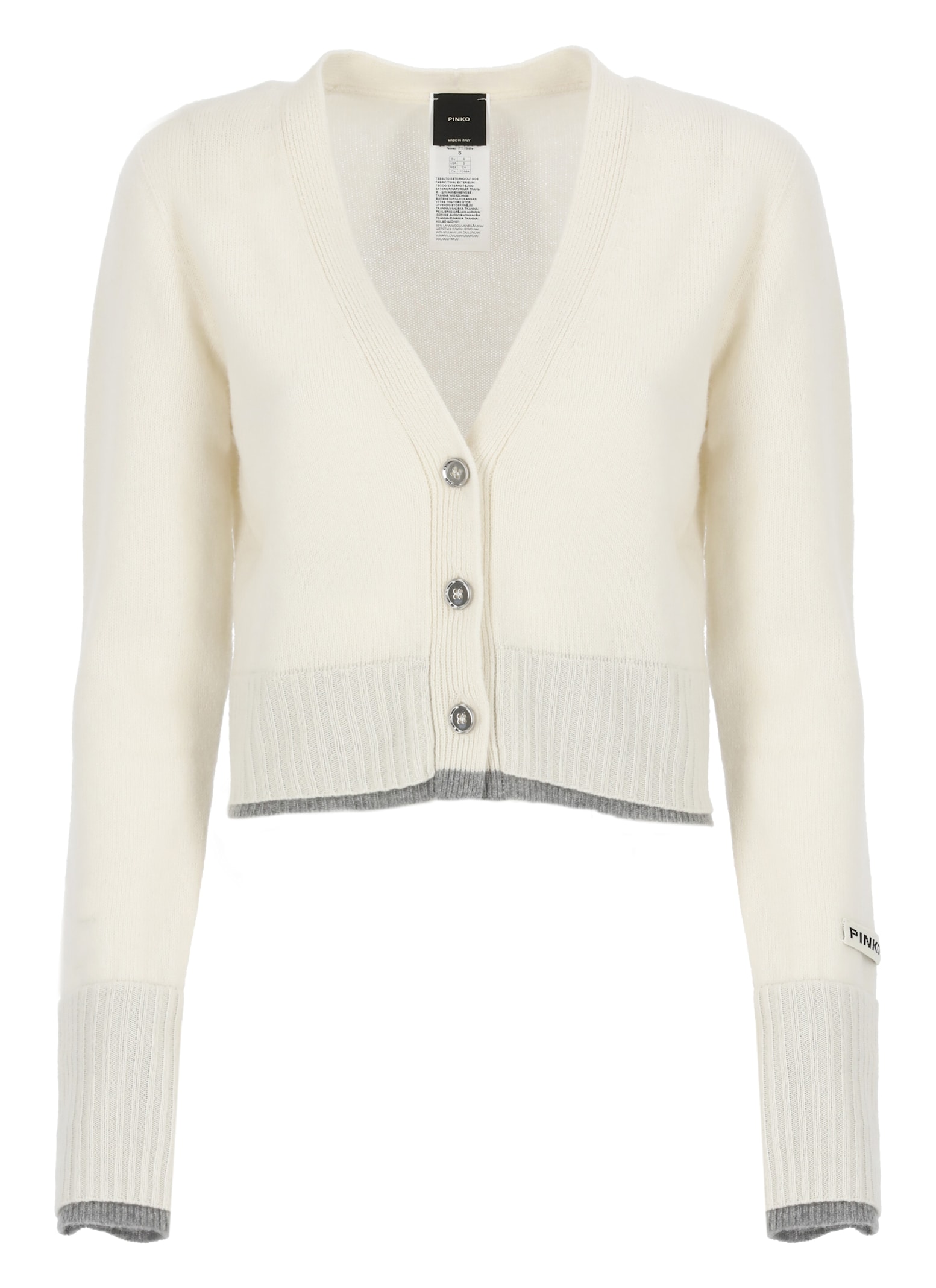 Shop Pinko Chausie Cardigan In White