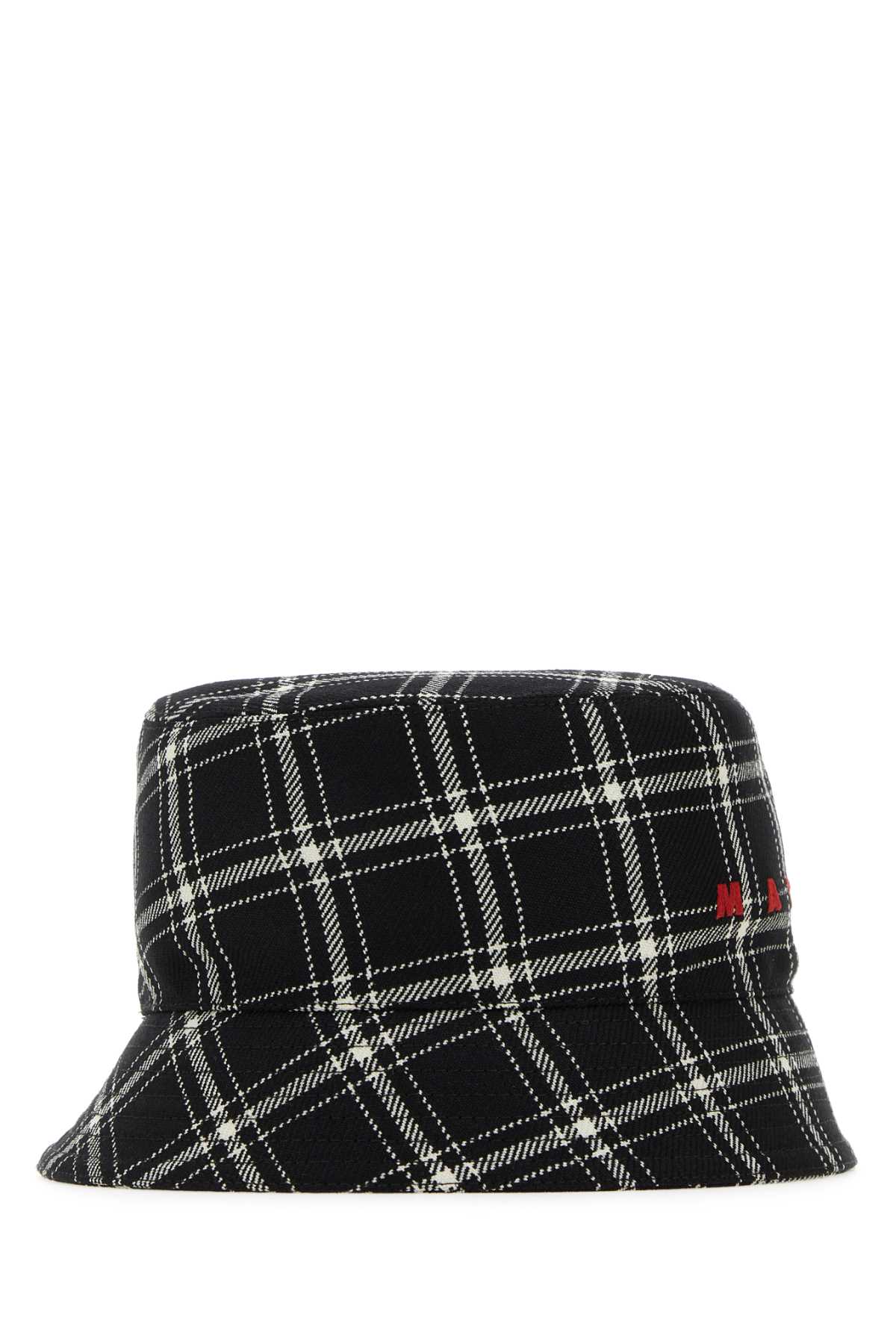 Marni Embroidered Wool Bucket Hat In Chn99