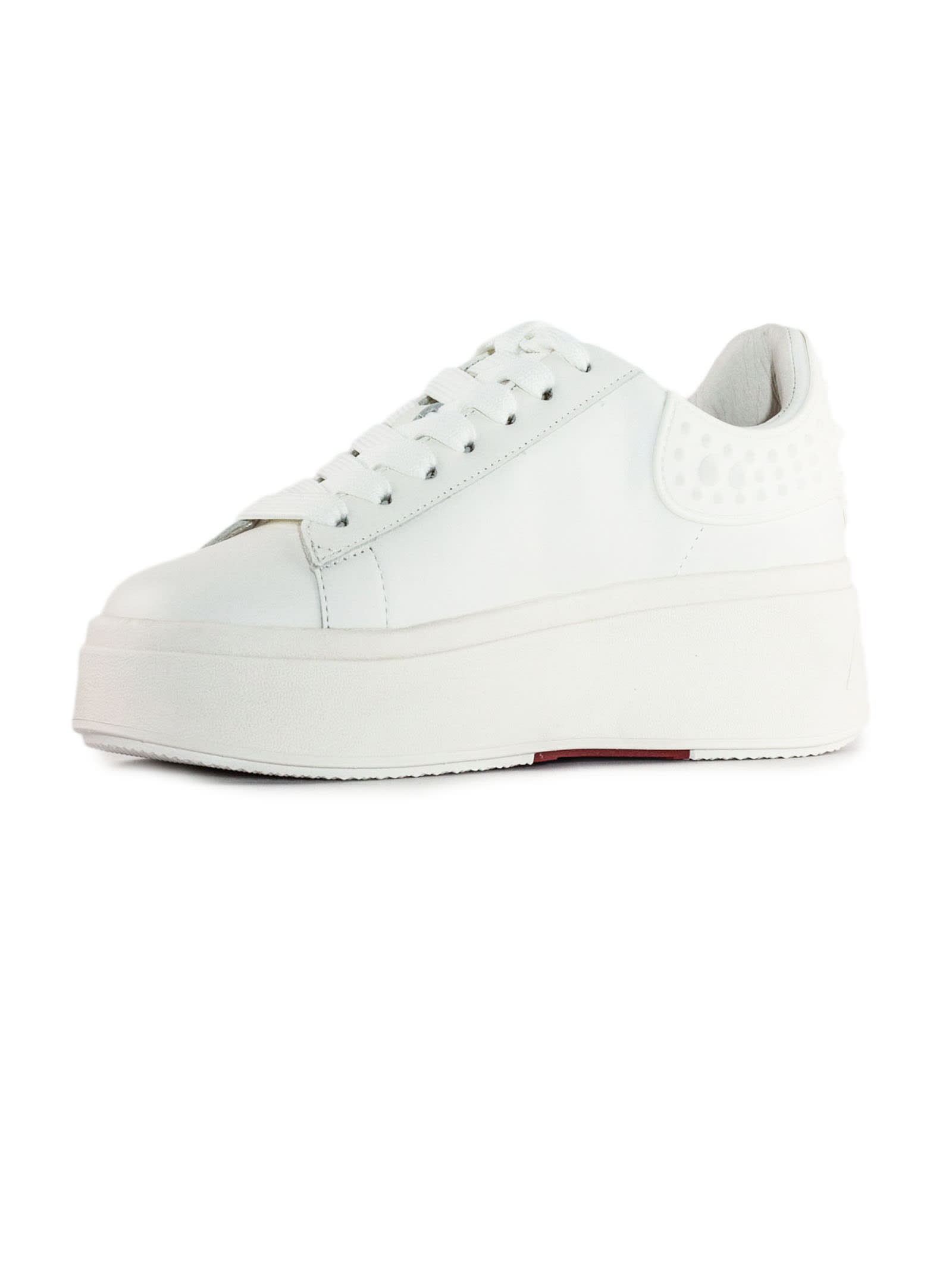 White Calf Leather Moby Sneakers