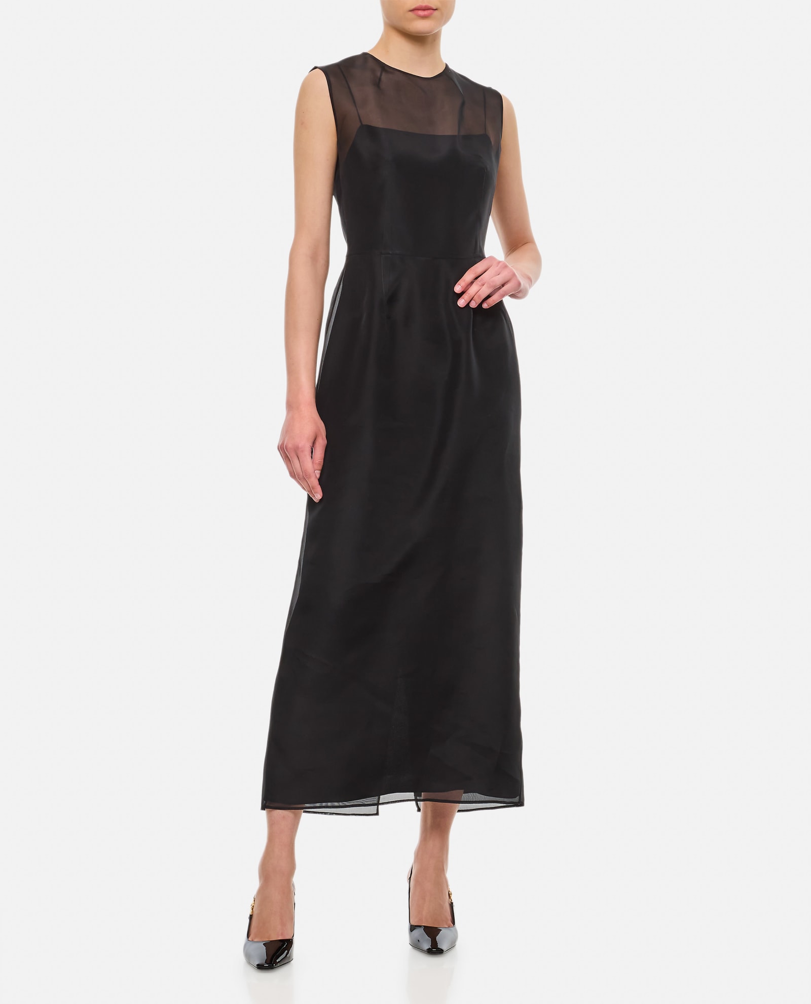 Shop Gabriela Hearst Maslow Dress In Black