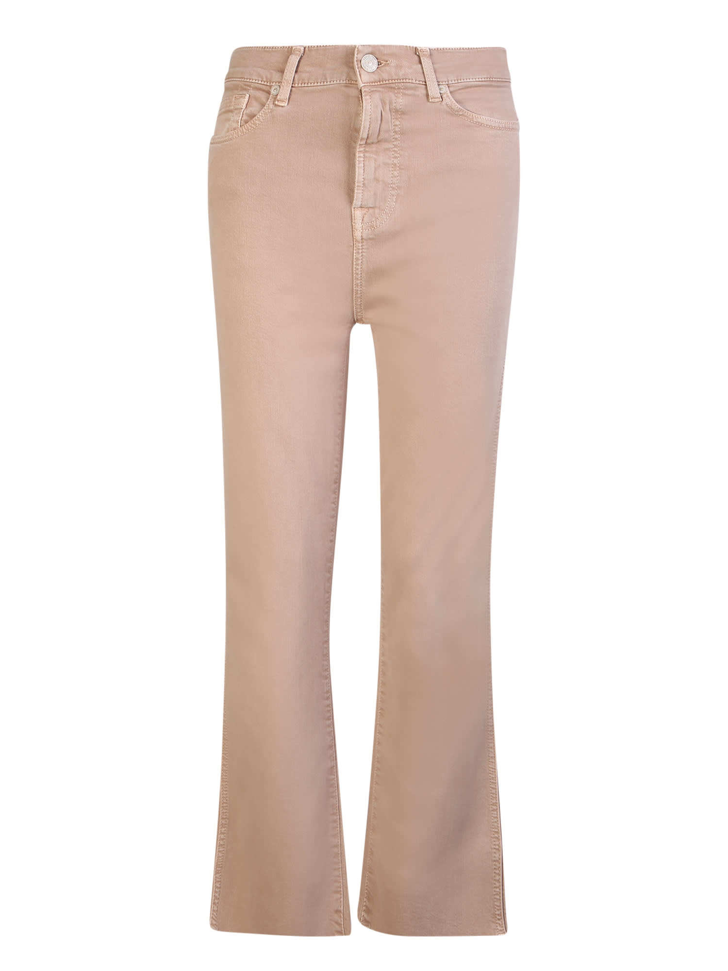 7 FOR ALL MANKIND SLIM KICK BEIGE JEANS