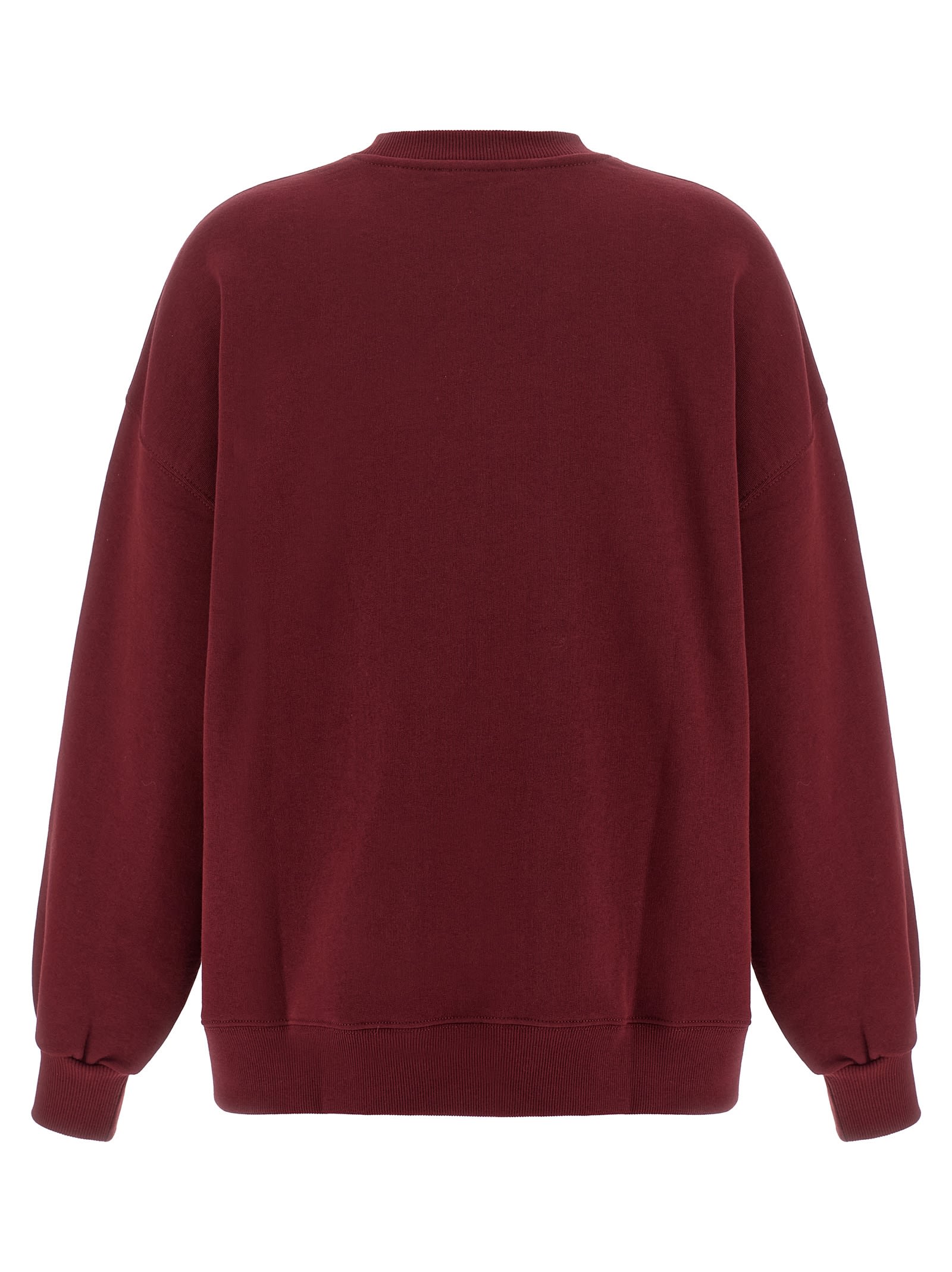 Rotate Birger Christensen Heavy Bordeaux Sweatshirt In Burgundy