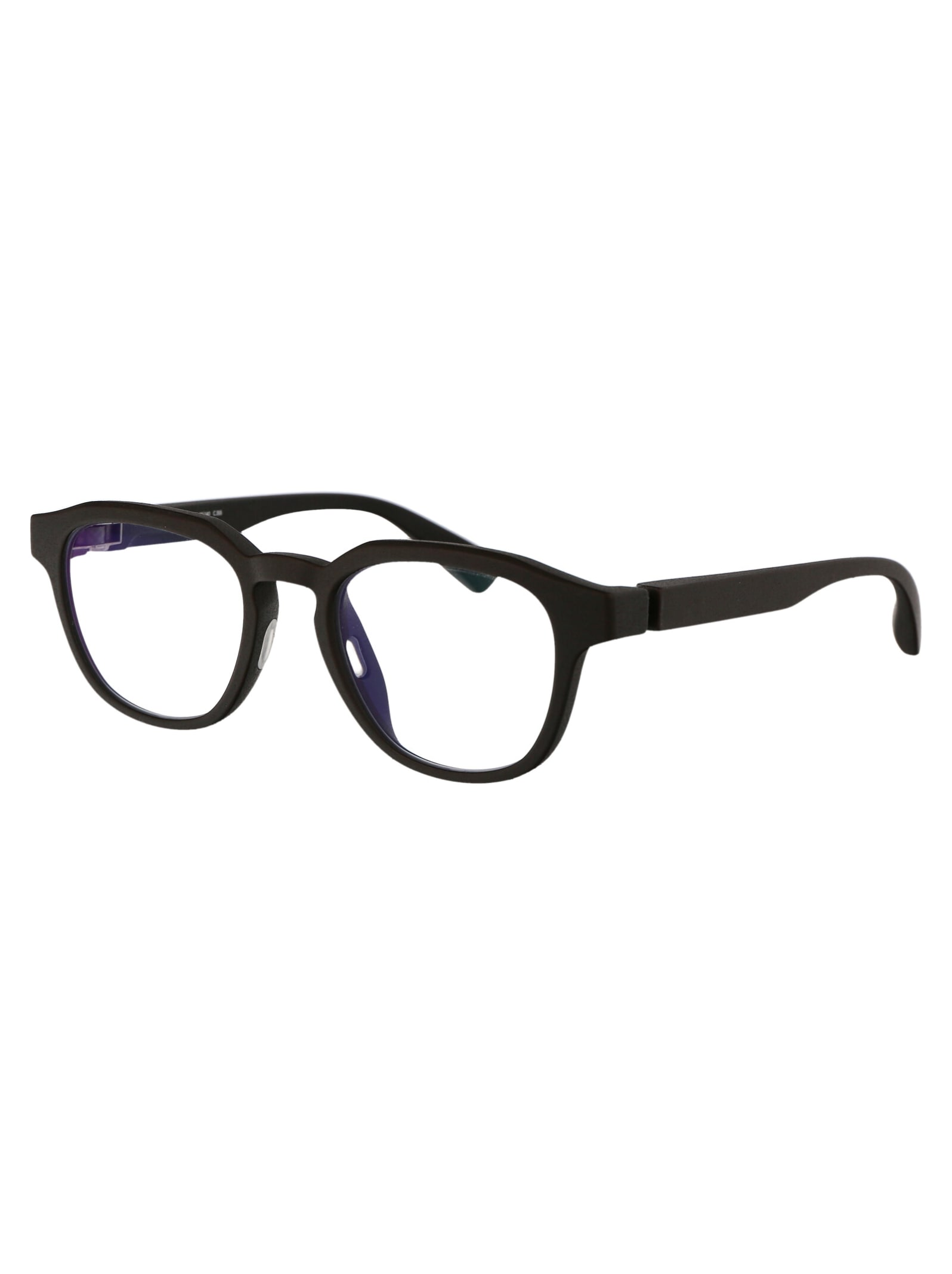 Shop Mykita Bellis Glasses In 355 Md2-ebony Brown Clear
