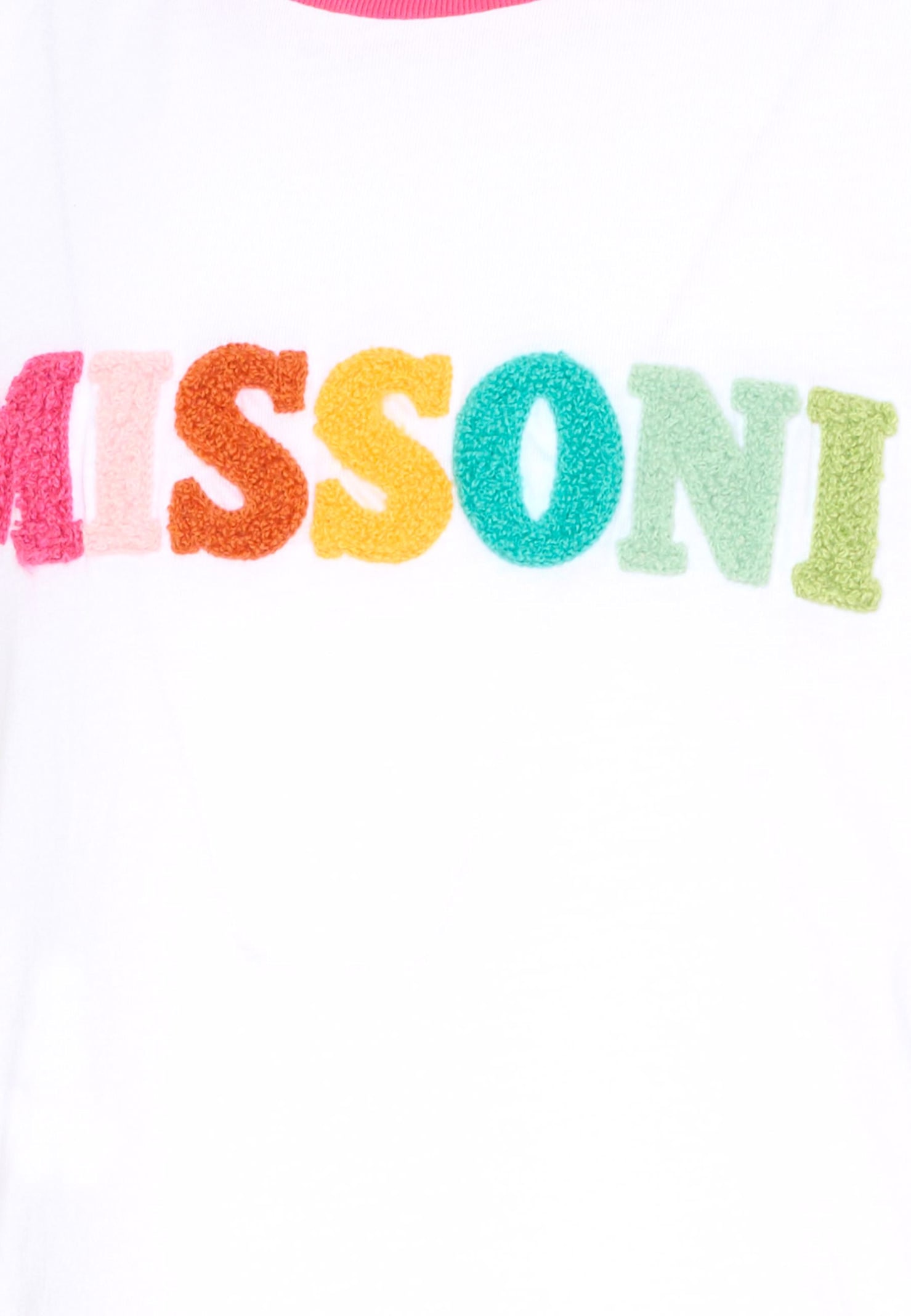 Missoni White Dress For Girl With Logo In White