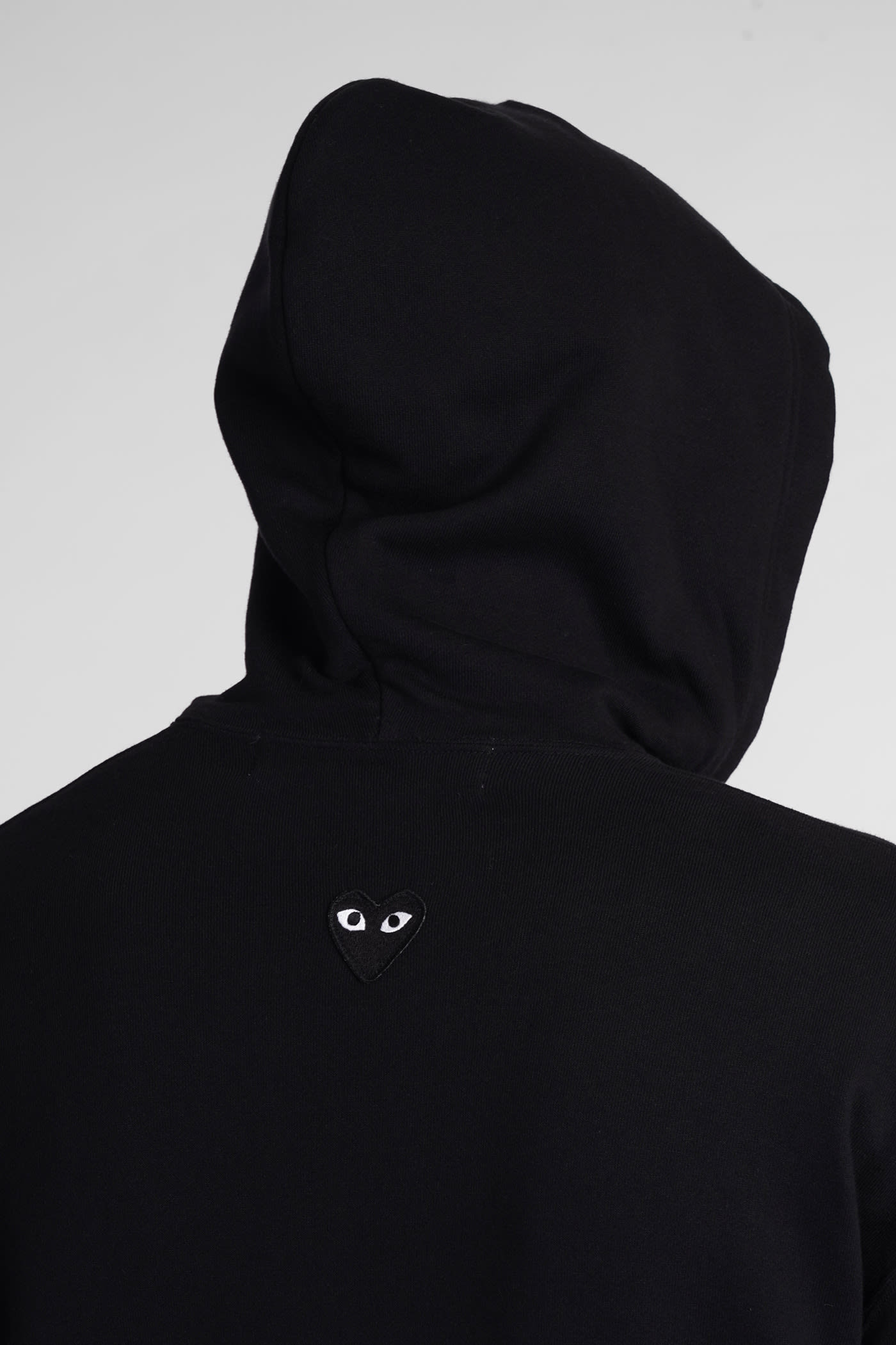 Shop Comme Des Garçons Play Sweatshirt In Black Cotton