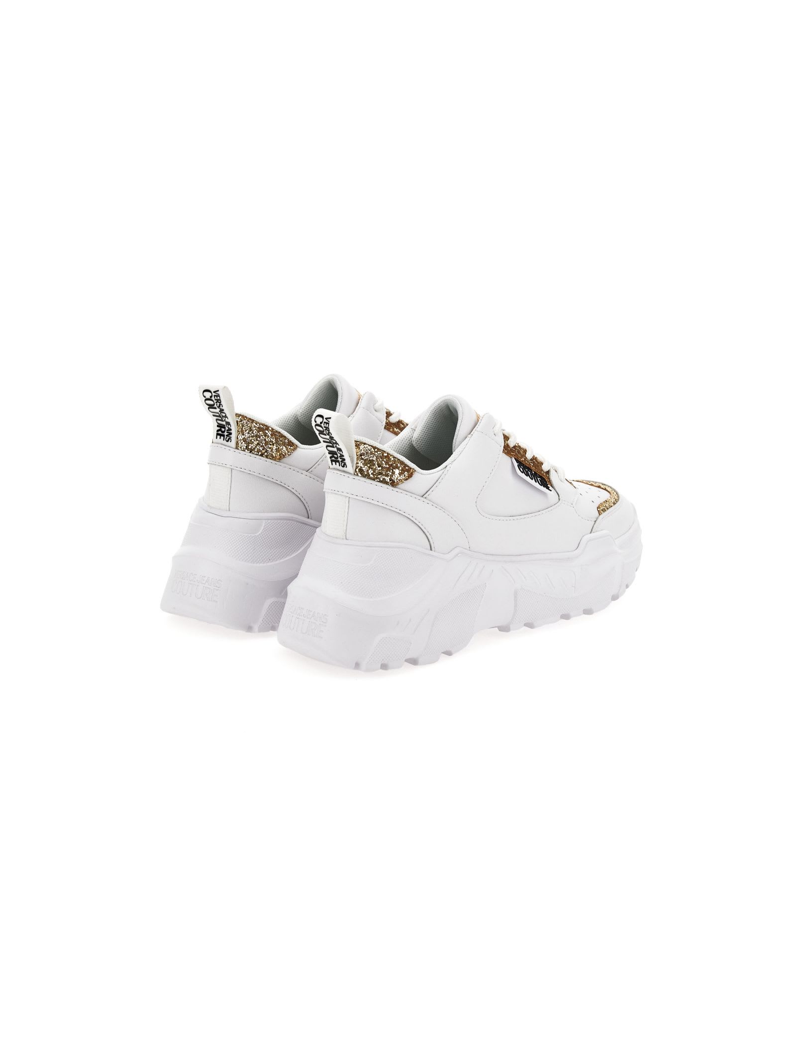 Shop Versace Jeans Couture White Low Top Sneakers