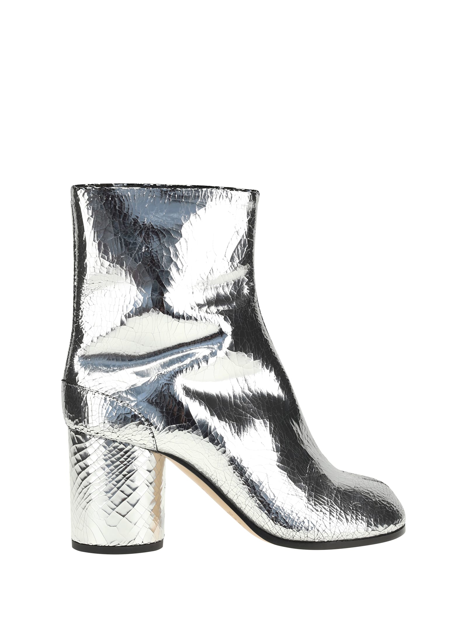 Maison Margiela Broken Mirror Boots In Silver
