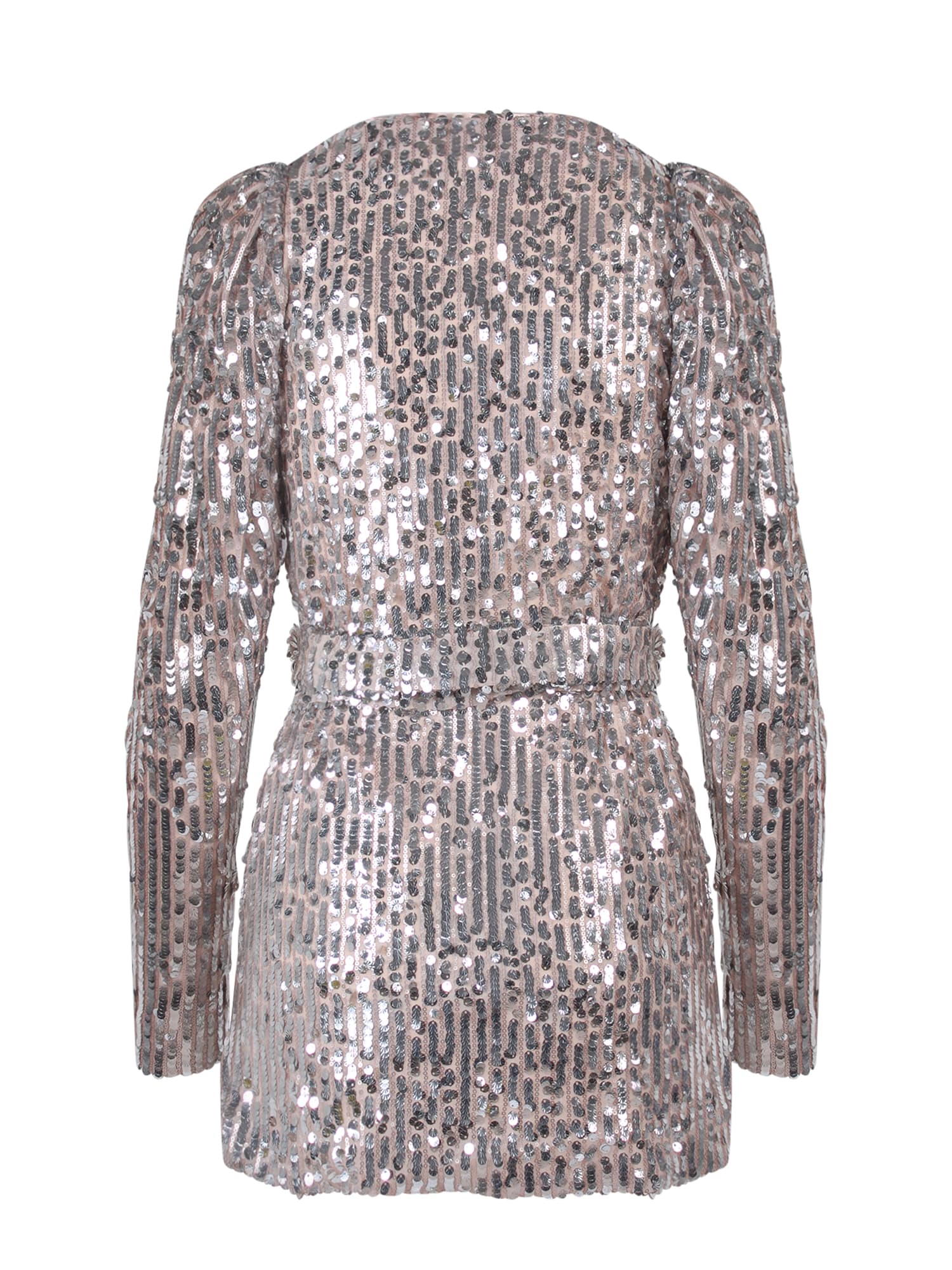 Shop Rotate Birger Christensen Dress In Silver