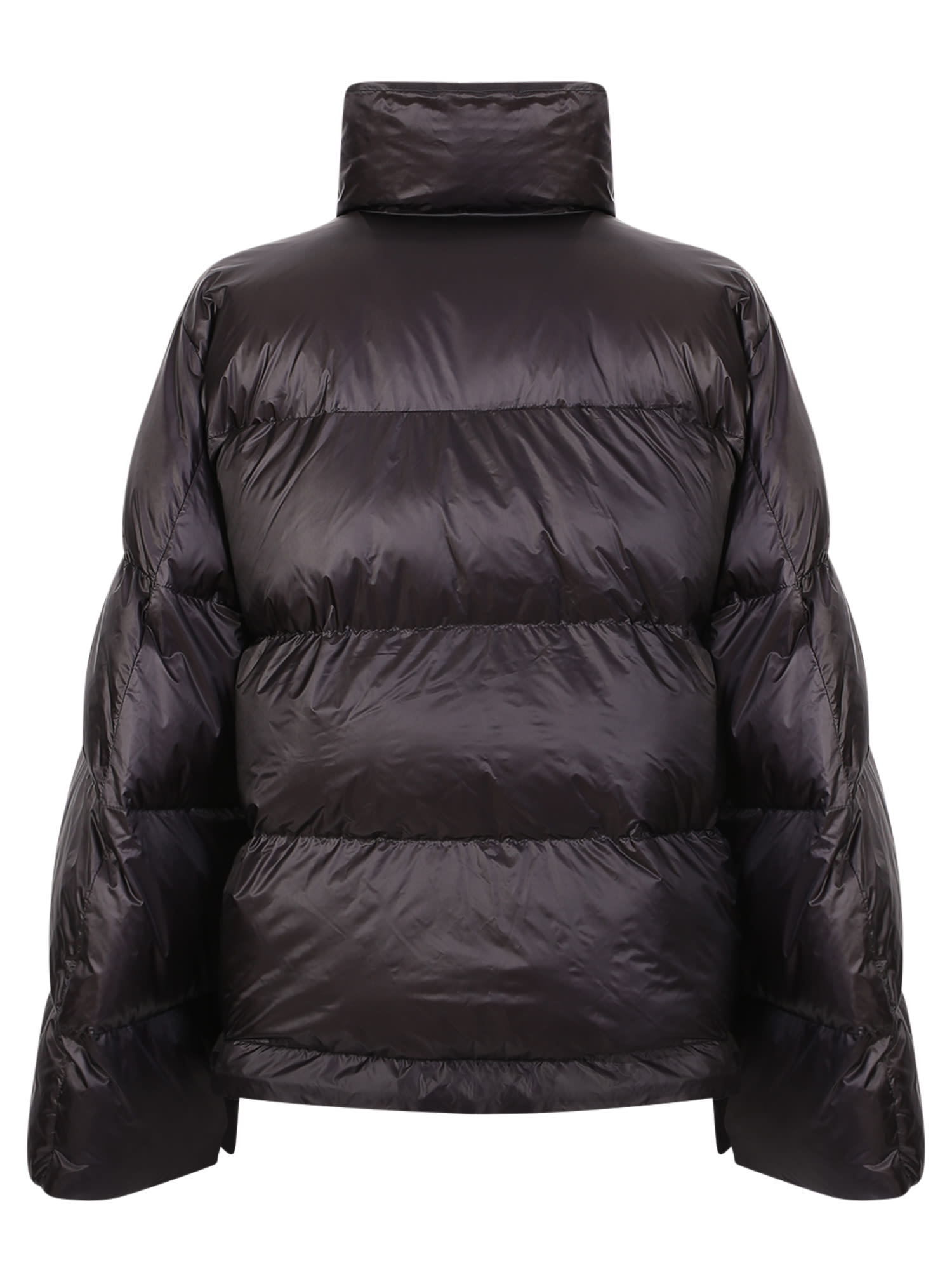 Shop Sacai Wide Sleeves Down Jacket In Black