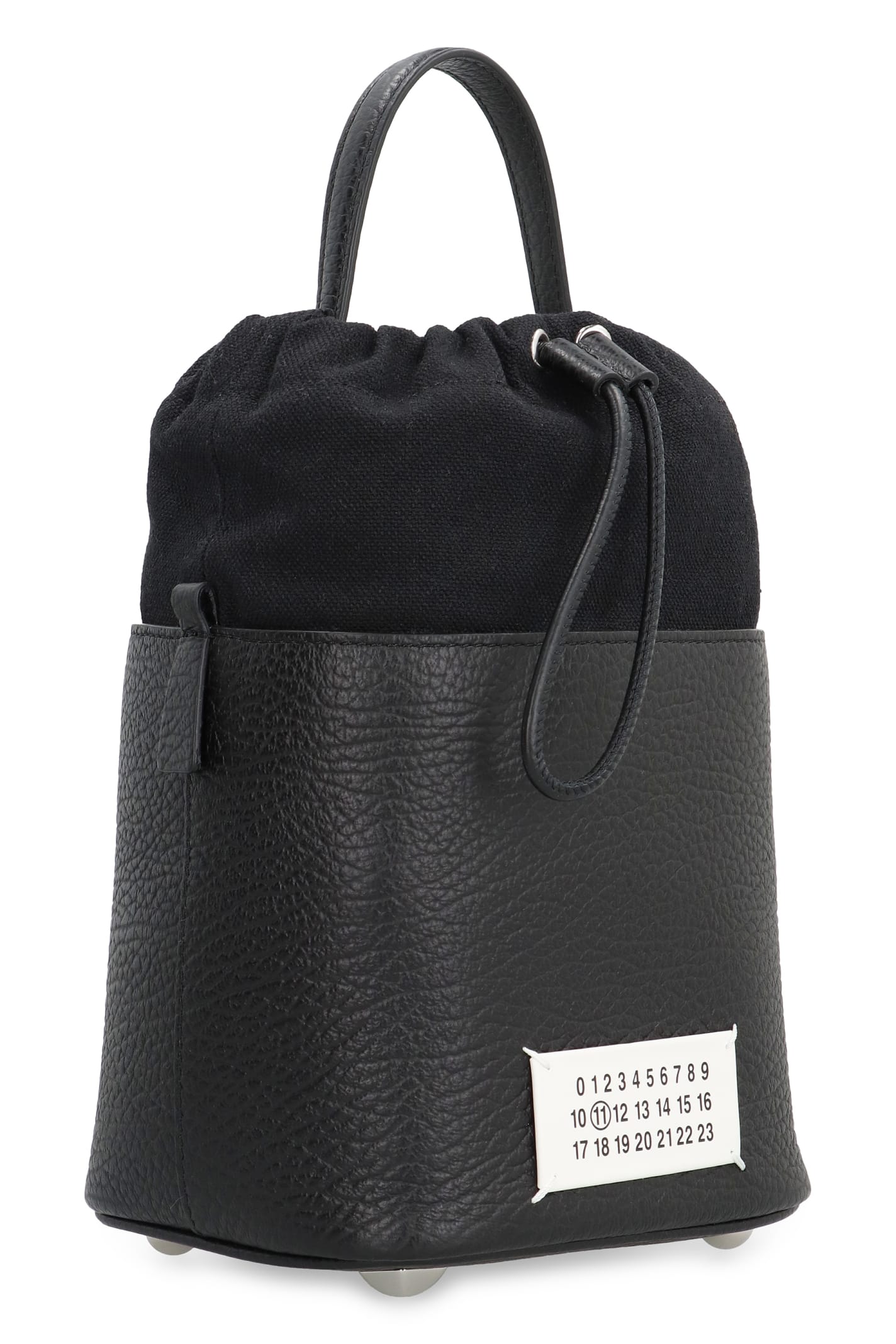 Shop Maison Margiela 5ac Mini Bucket Bag In Black