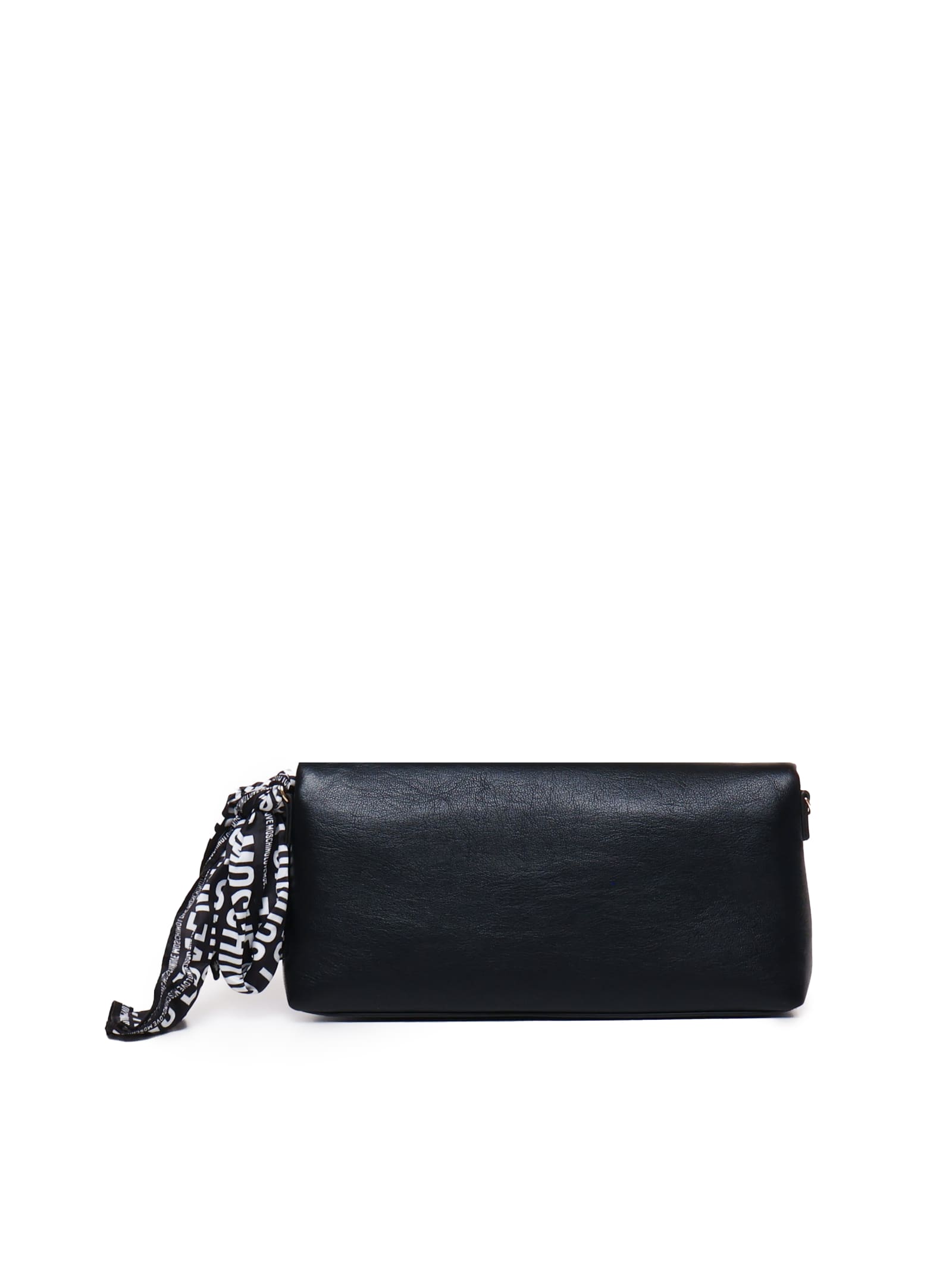 Shop Love Moschino Rectangular Shoulder Bag In Black