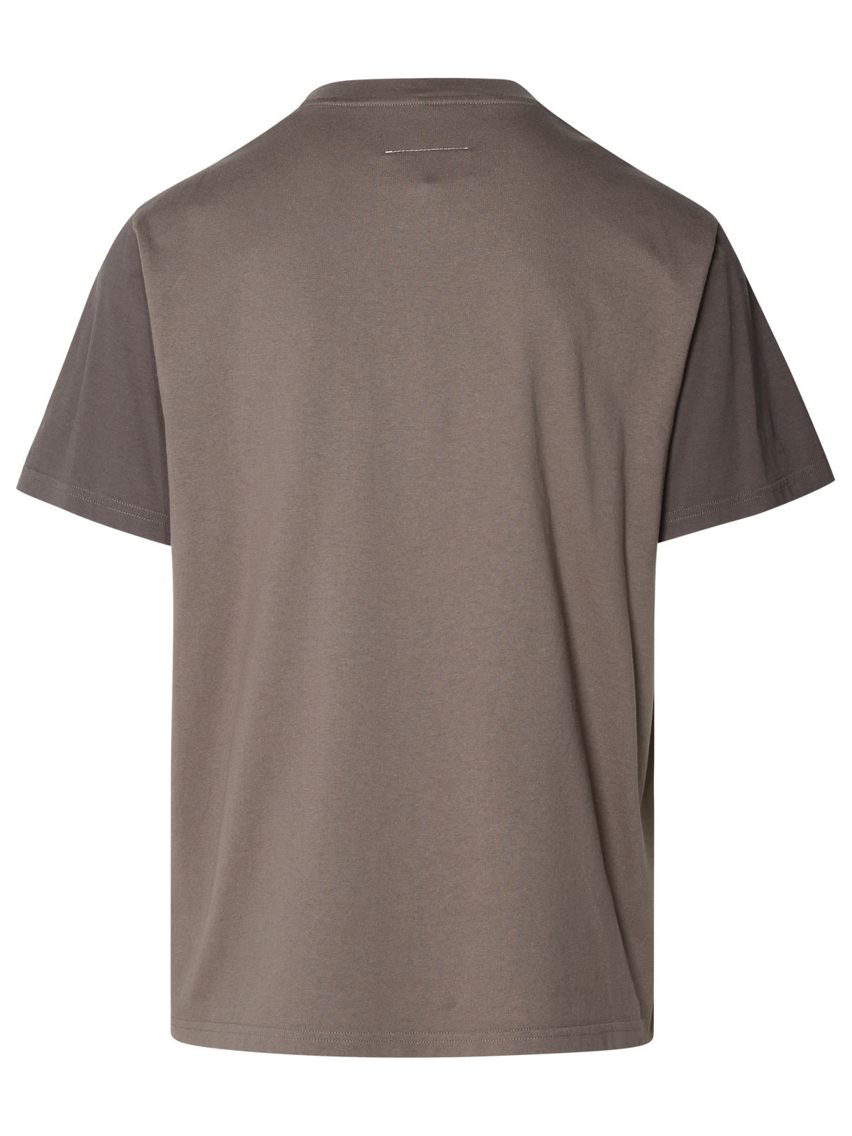 Shop Mm6 Maison Margiela Brown Cotton T-shirt In Grey