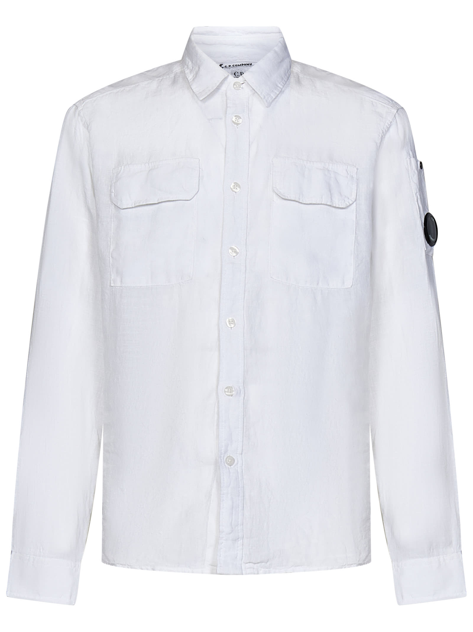 Shop C.p. Company Shirt In Bianco