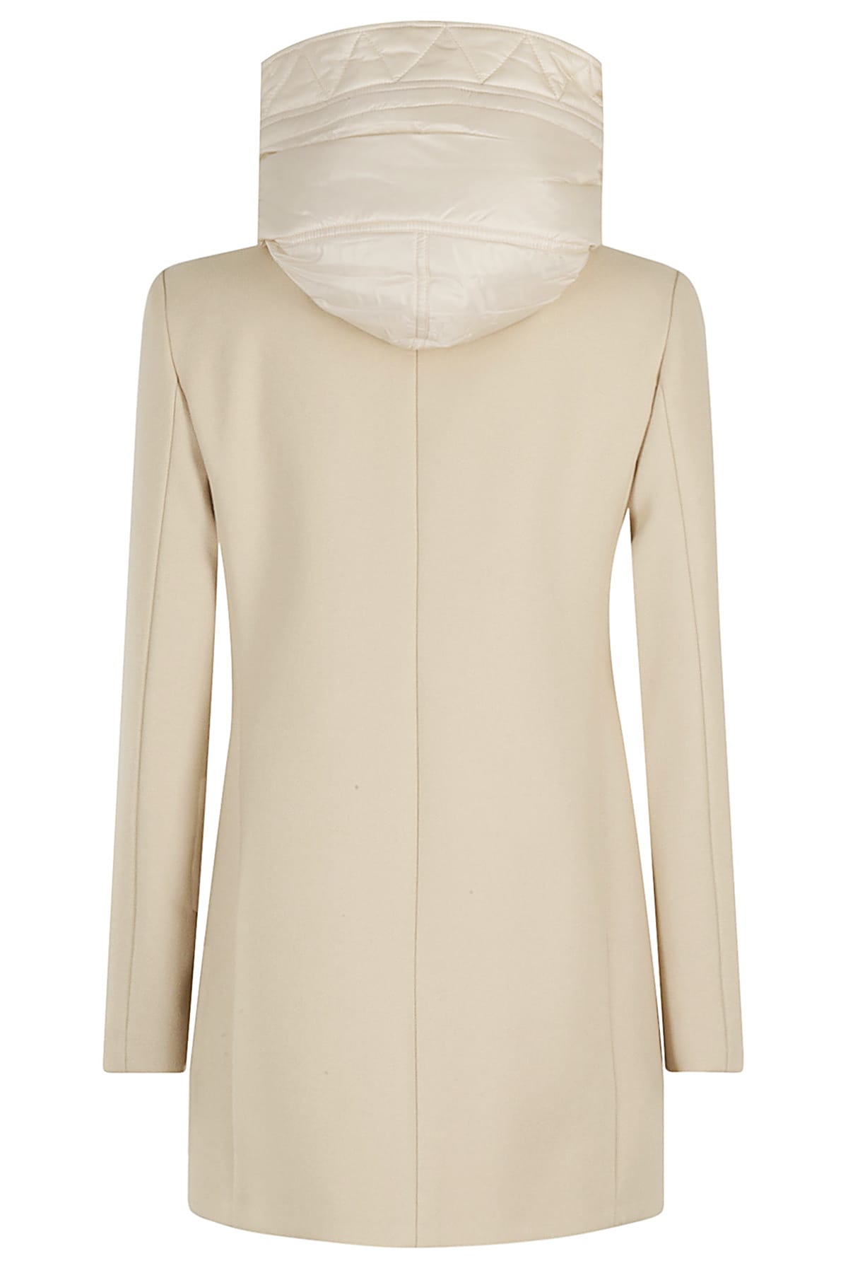 Shop Fay Toggle Coat Db Front Nylon In Yogurt