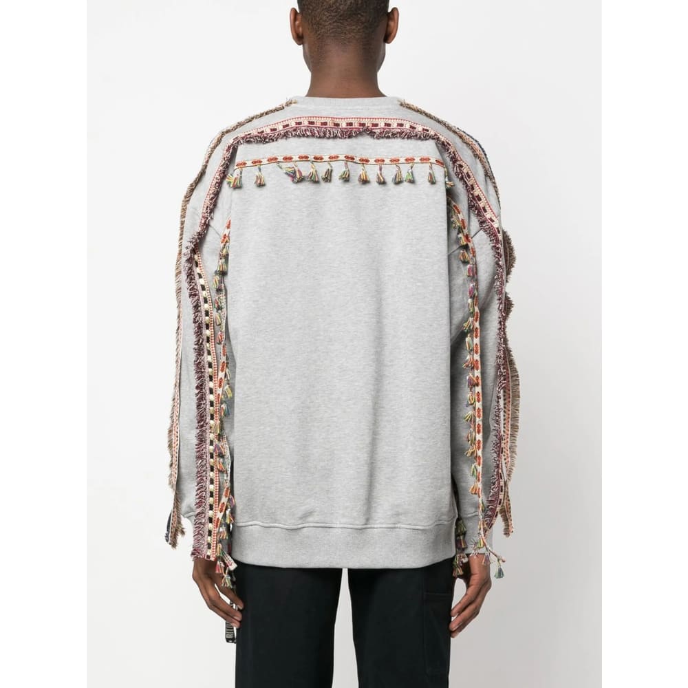Ritos Tassel-detail Sweatshirt In Gray
