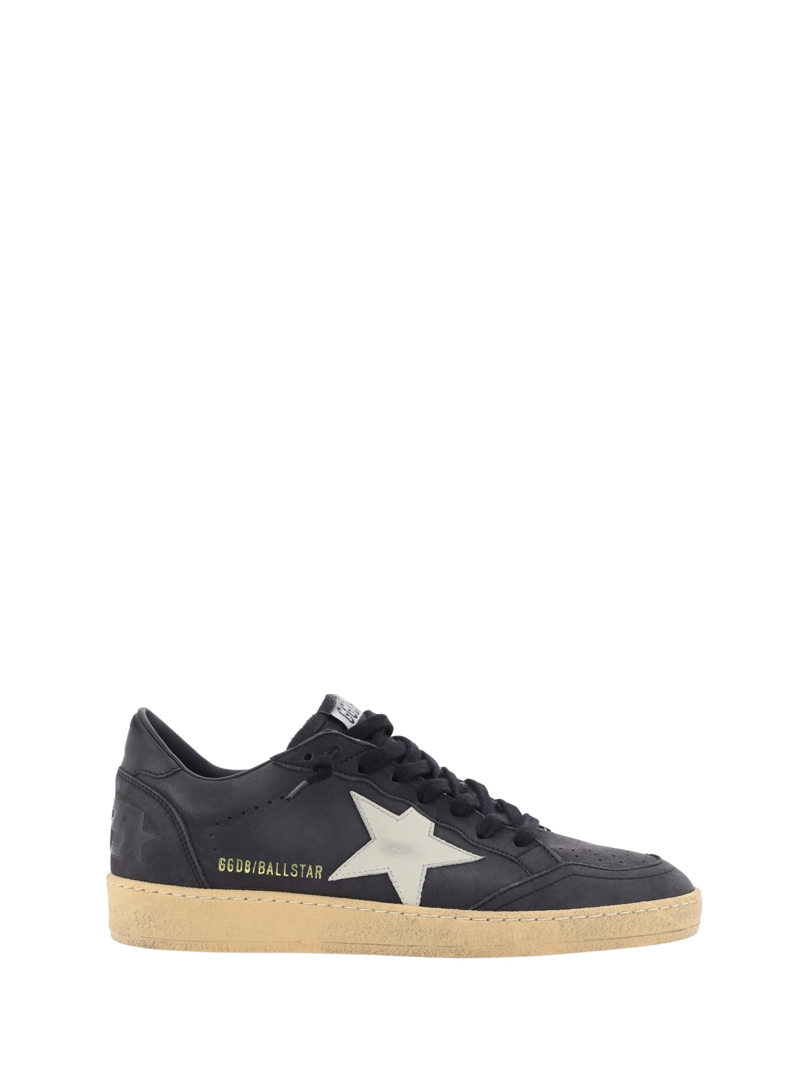 Shop Golden Goose Ball Star Sneakers In Dark Gray Sand