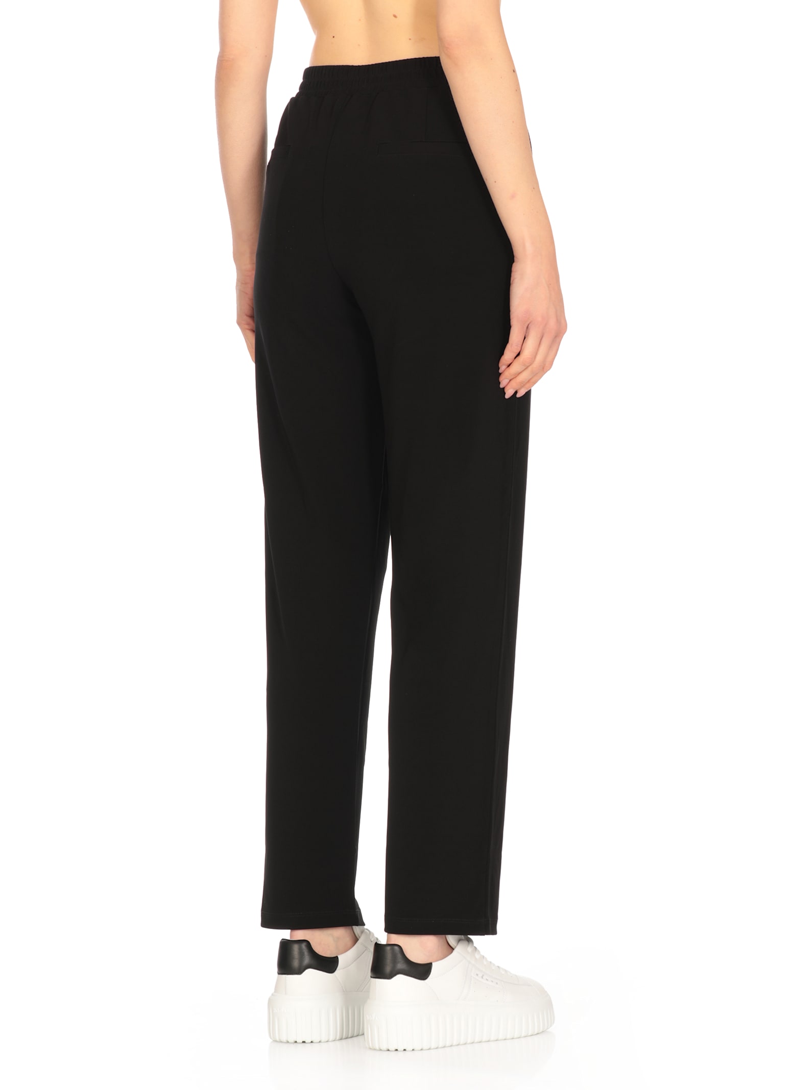 Fay Viscose Pants In Black