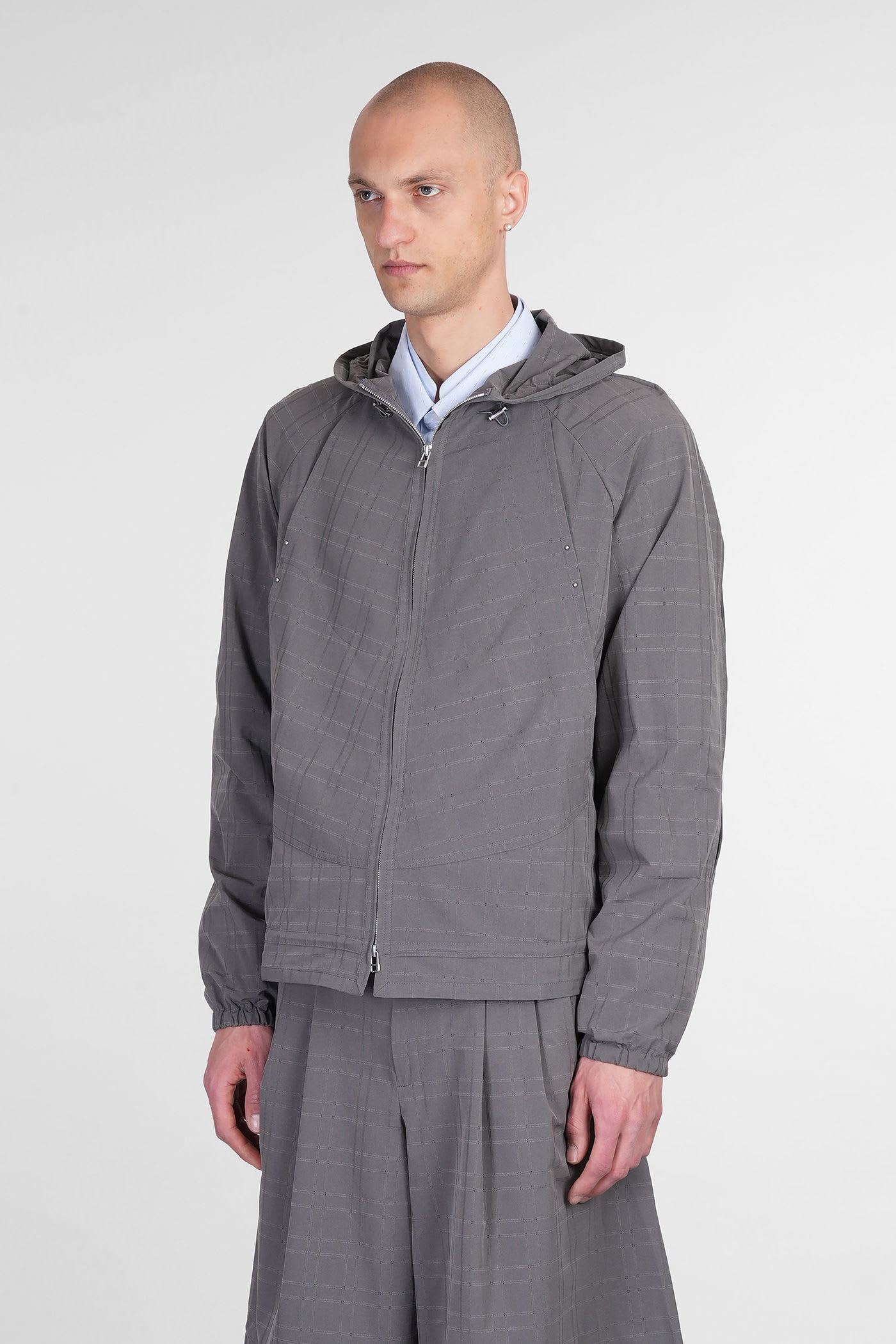 J.l-a.l Casual Jacket In Grey Polyester