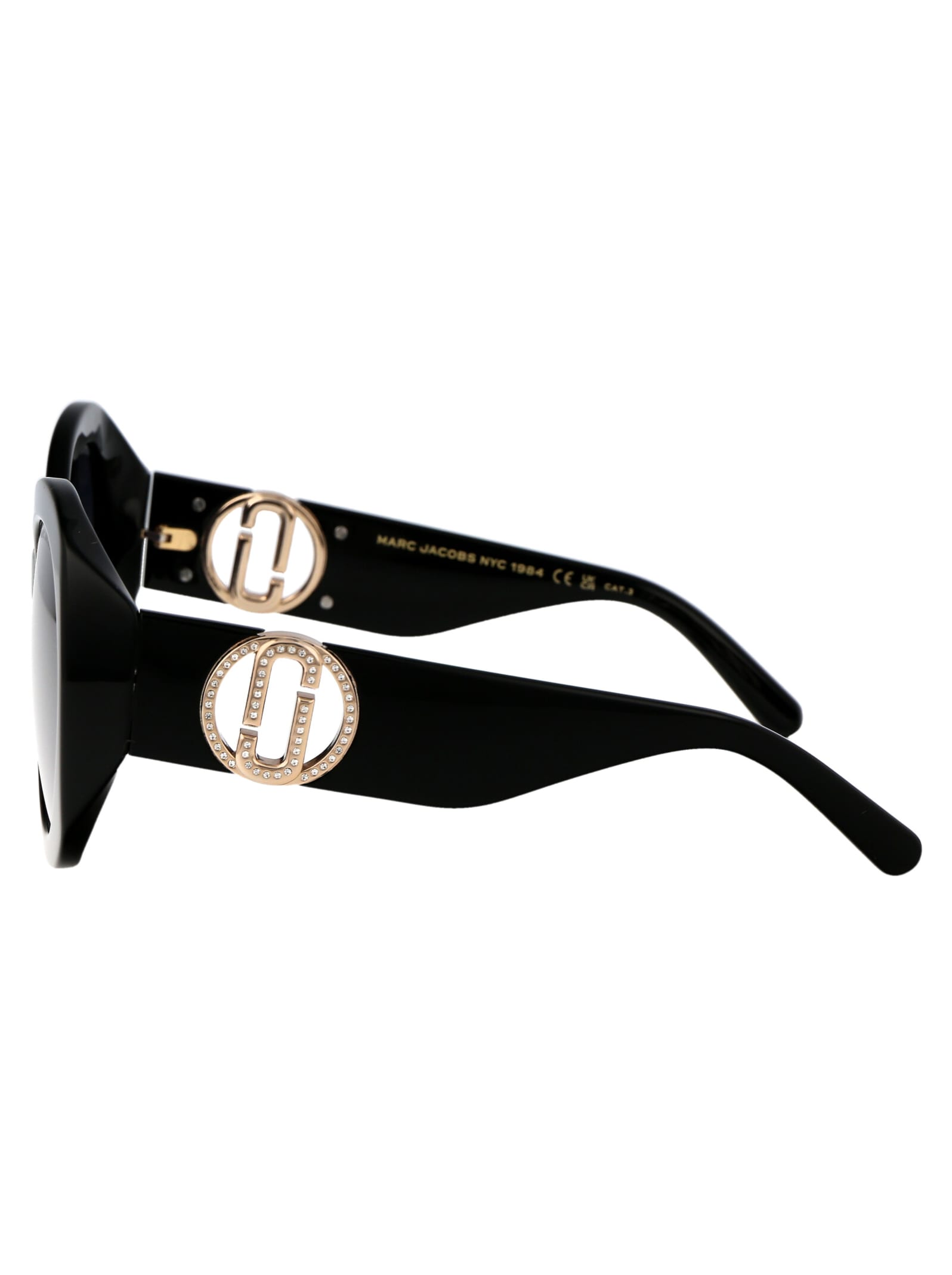 Shop Marc Jacobs Marc 722/s Sunglasses In 2m29o Blk Gold B