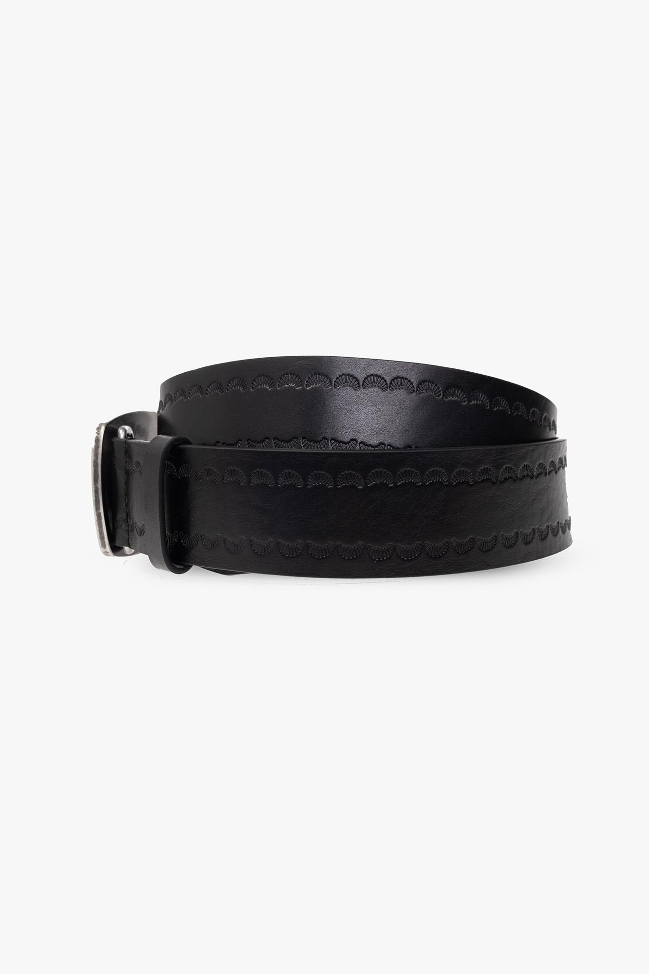 Shop Dsquared2 Leather Belt In Black