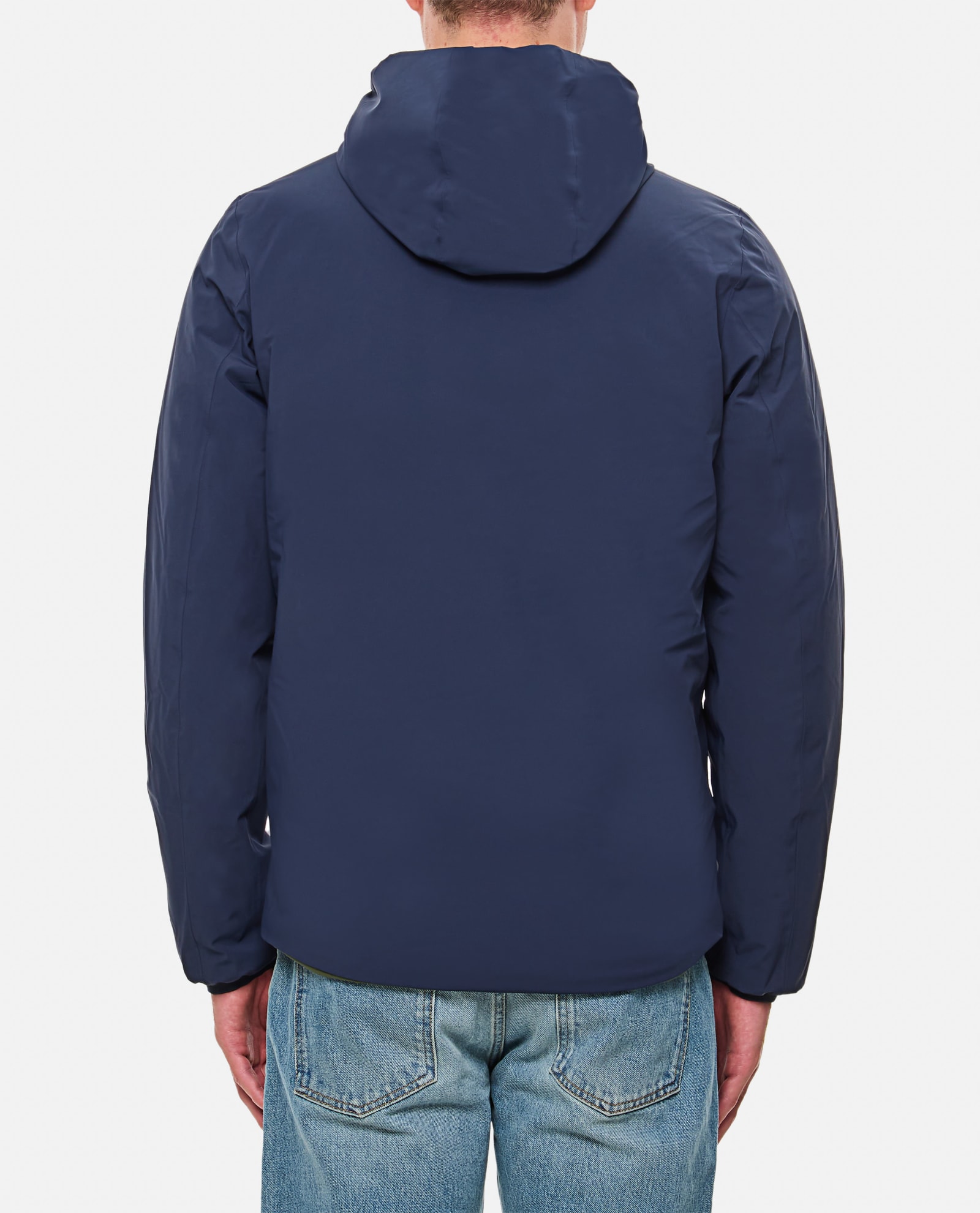 K-way Jack St Warm Double Slim-fit Giacca Reversibile. In Poliestere Elasticizzato Impermeabile. Imbottitu In Blue