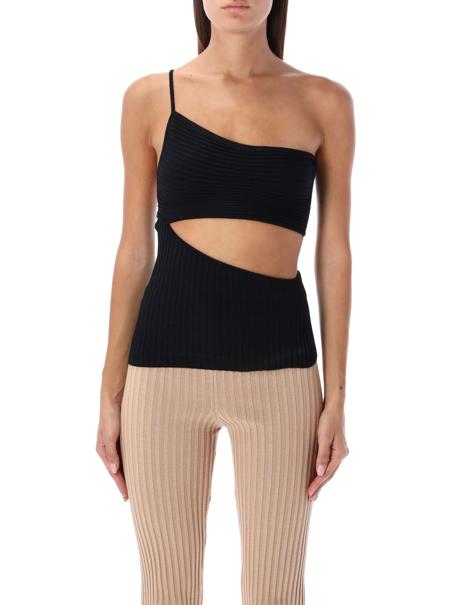 Andreädamo Andreādamo One-piece Top In Black