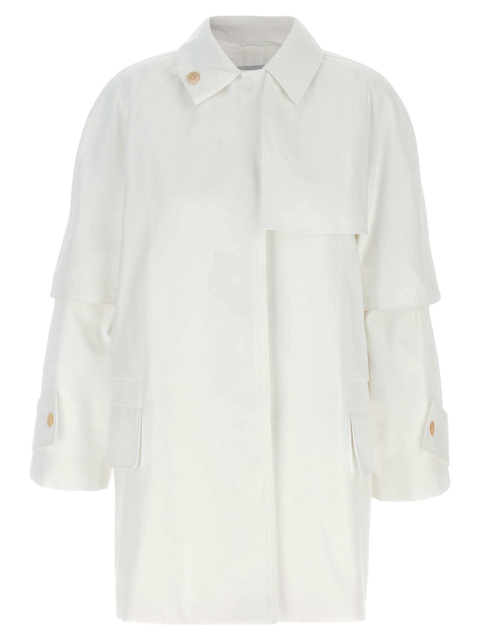 Max Mara Baba Coats And Trench Coats White