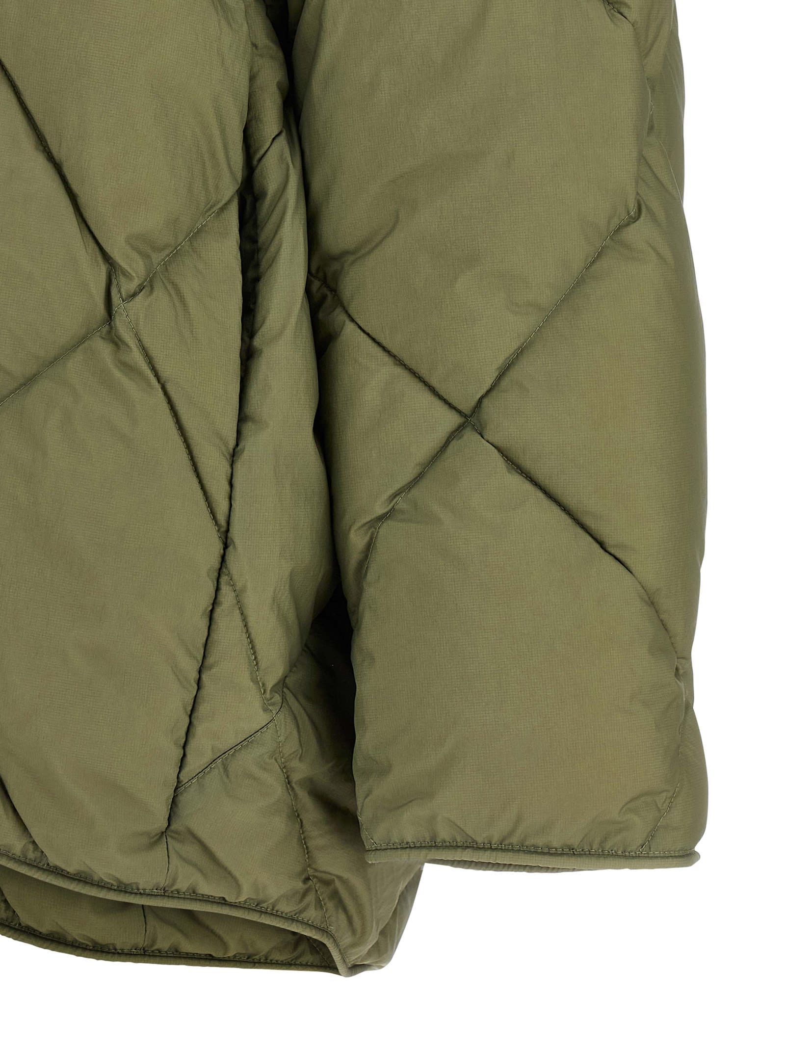 Ienki Ienki Quilted High-neck Jacket In Green