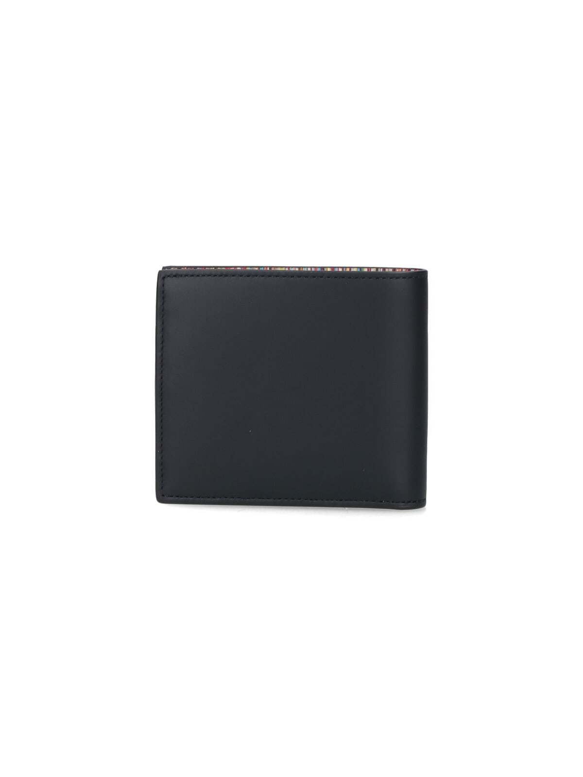 Paul Smith Leather Signature Stripe Billfold Wallet In Black