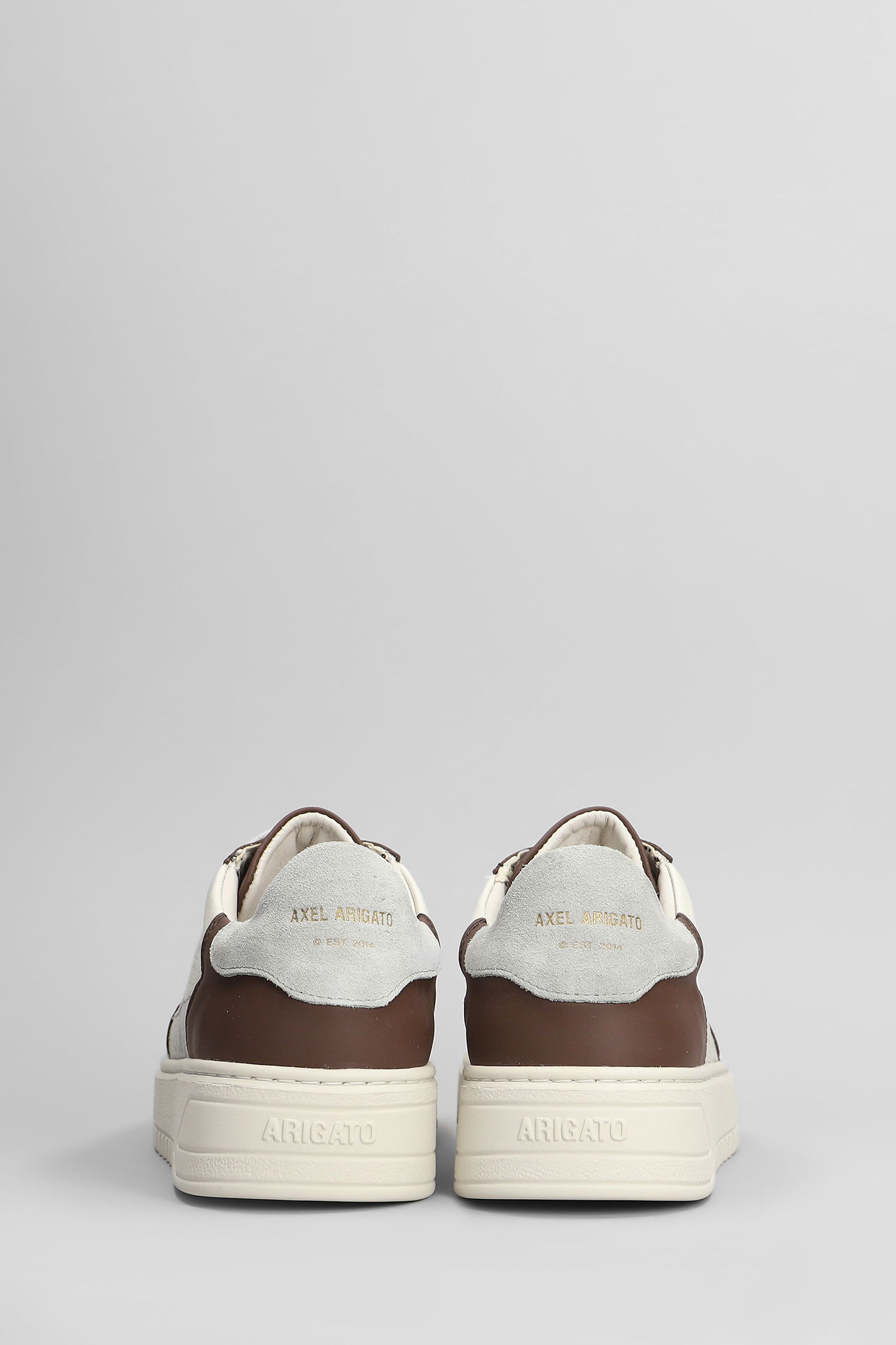 Axel Arigato Orbit Vintage Sneakers In Grey Leather In Brown