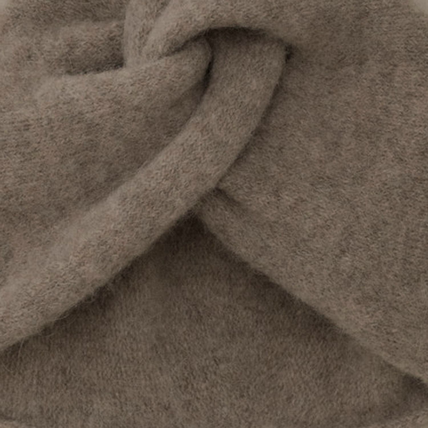 Lauren Manoogian Alpaca Blend Hat With Twisted Front In Gray