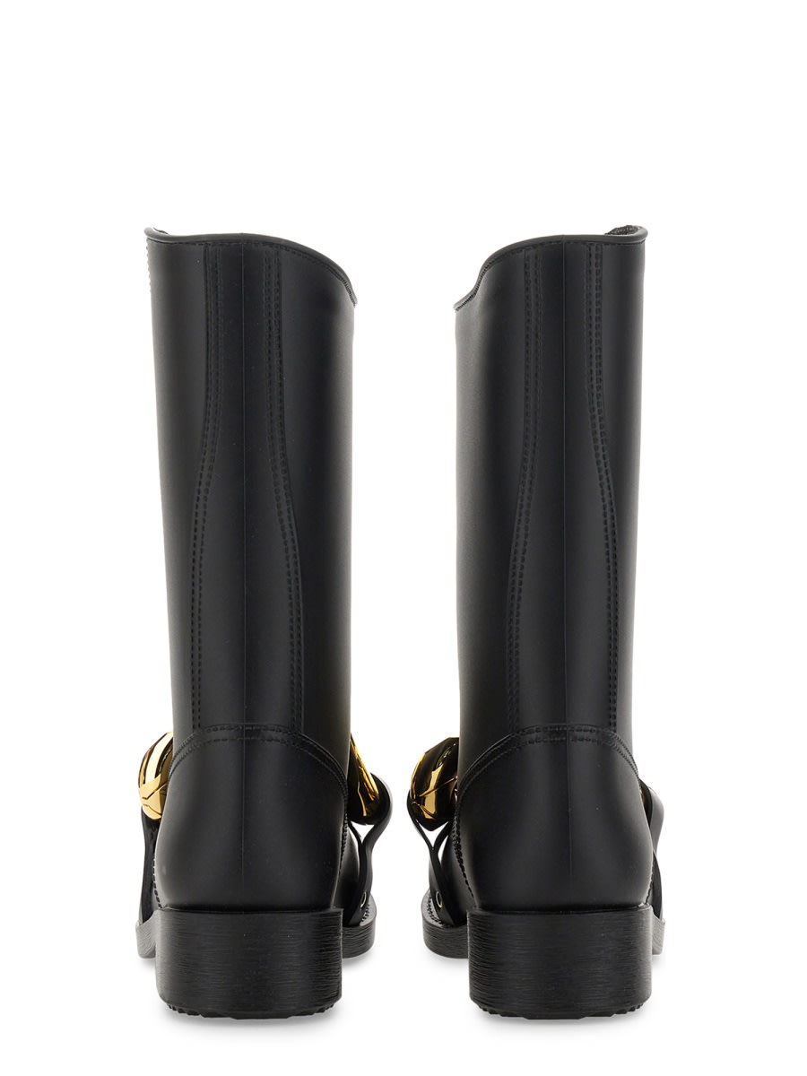 Shop Jw Anderson High Boot Chain In Black