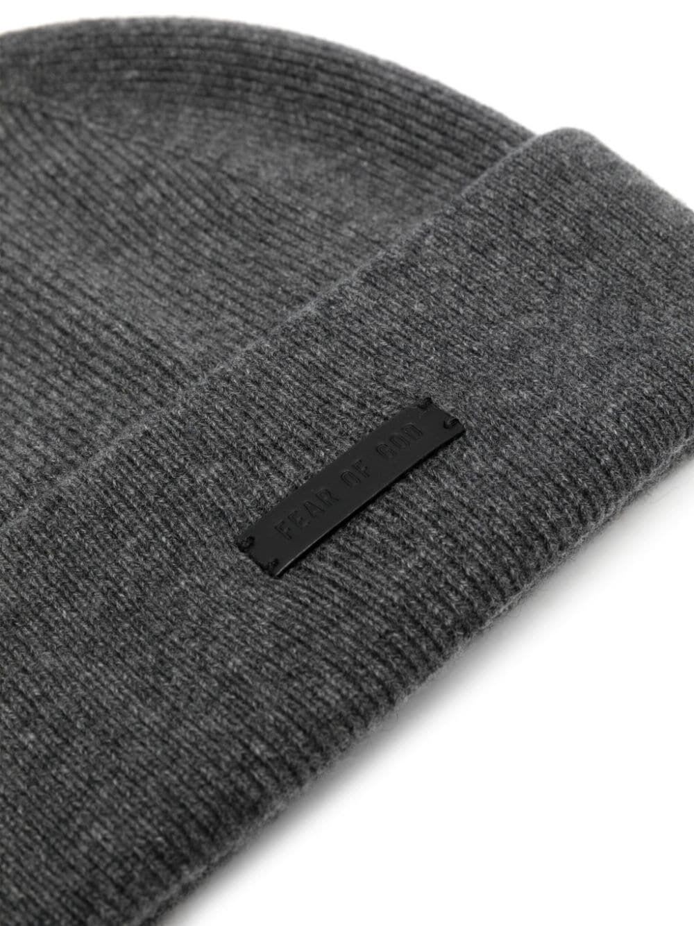 Shop Fear Of God Beanie In Granite