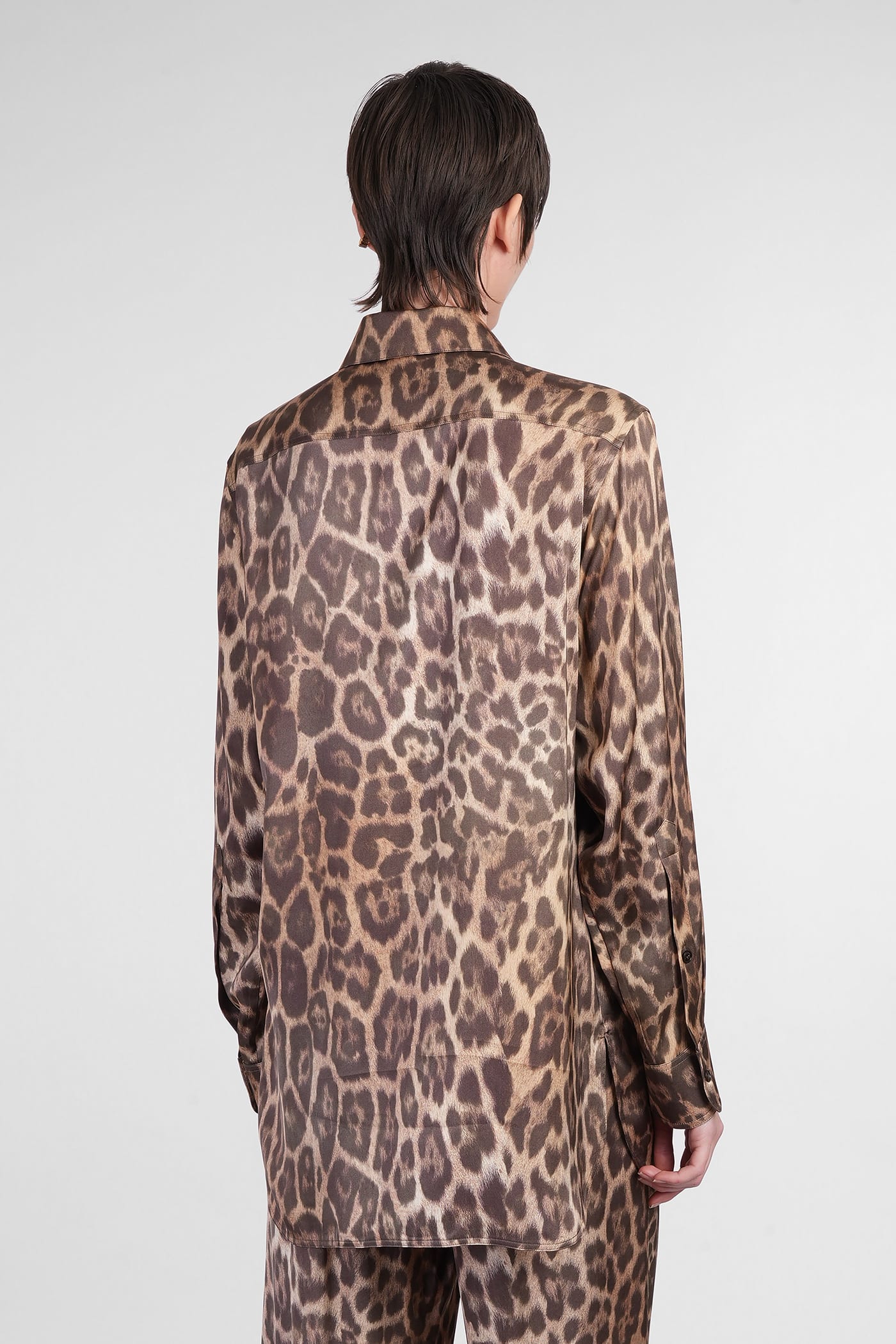 Stella Mccartney Leopard Print Shirt In Animalier