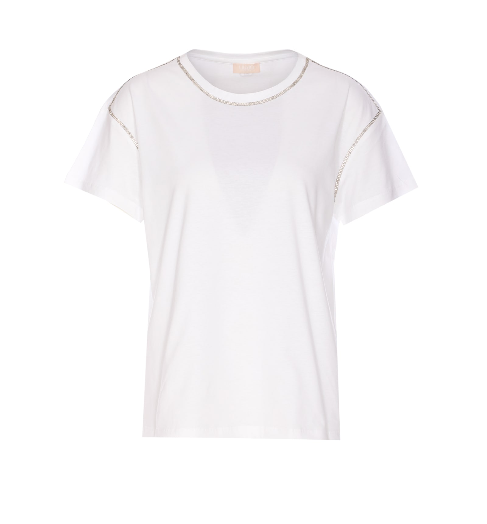 Liu •jo Liu Jo Crewneck Embellished T In White