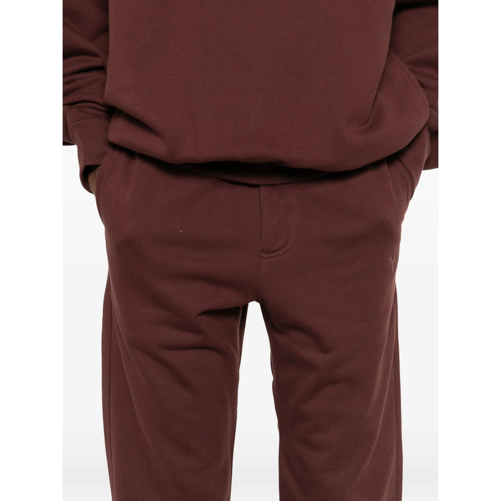 Y-3 Drawstring-waist Pants In Brown