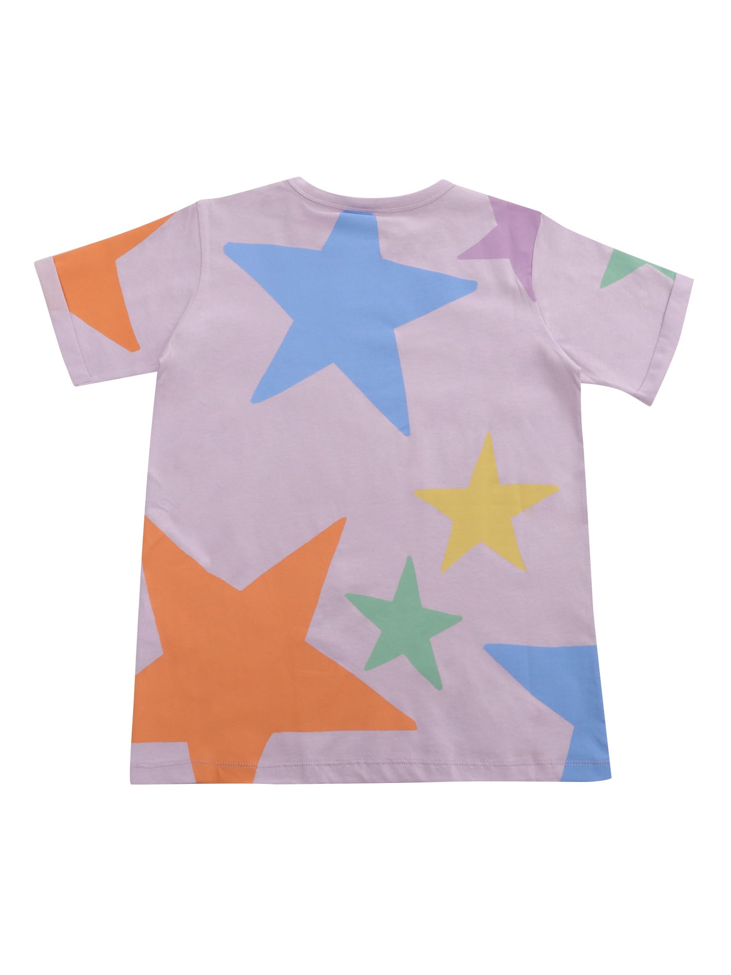 Shop Stella Mccartney Multicolored T-shirt With Stars In Purple