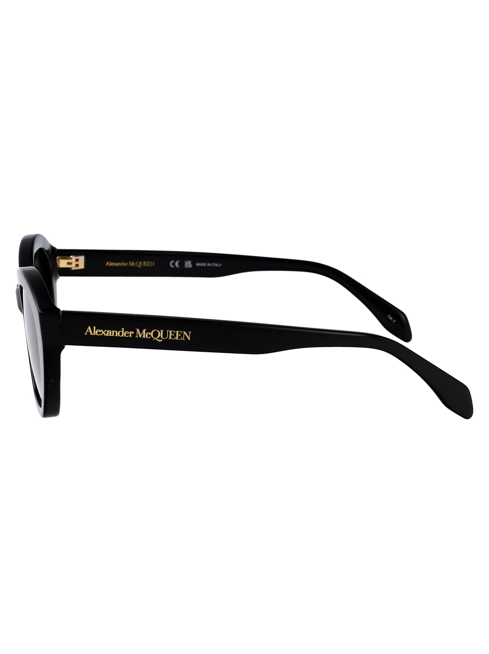 Alexander Mcqueen Alexander Mc Queen Sunglasses Am0355 S 001 In 001 Black Black Grey