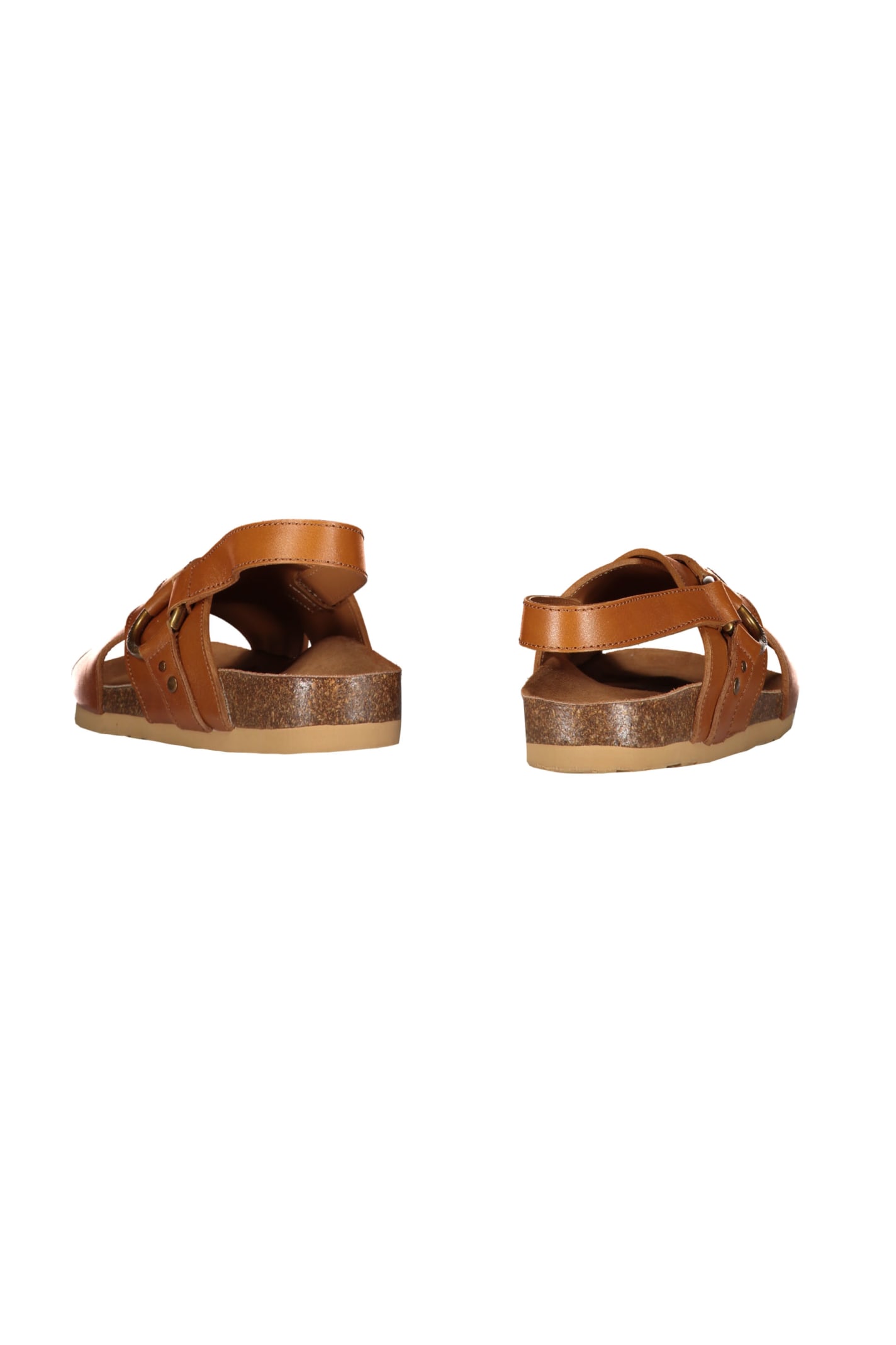 Shop See By Chloé Leather Sandals In Brown