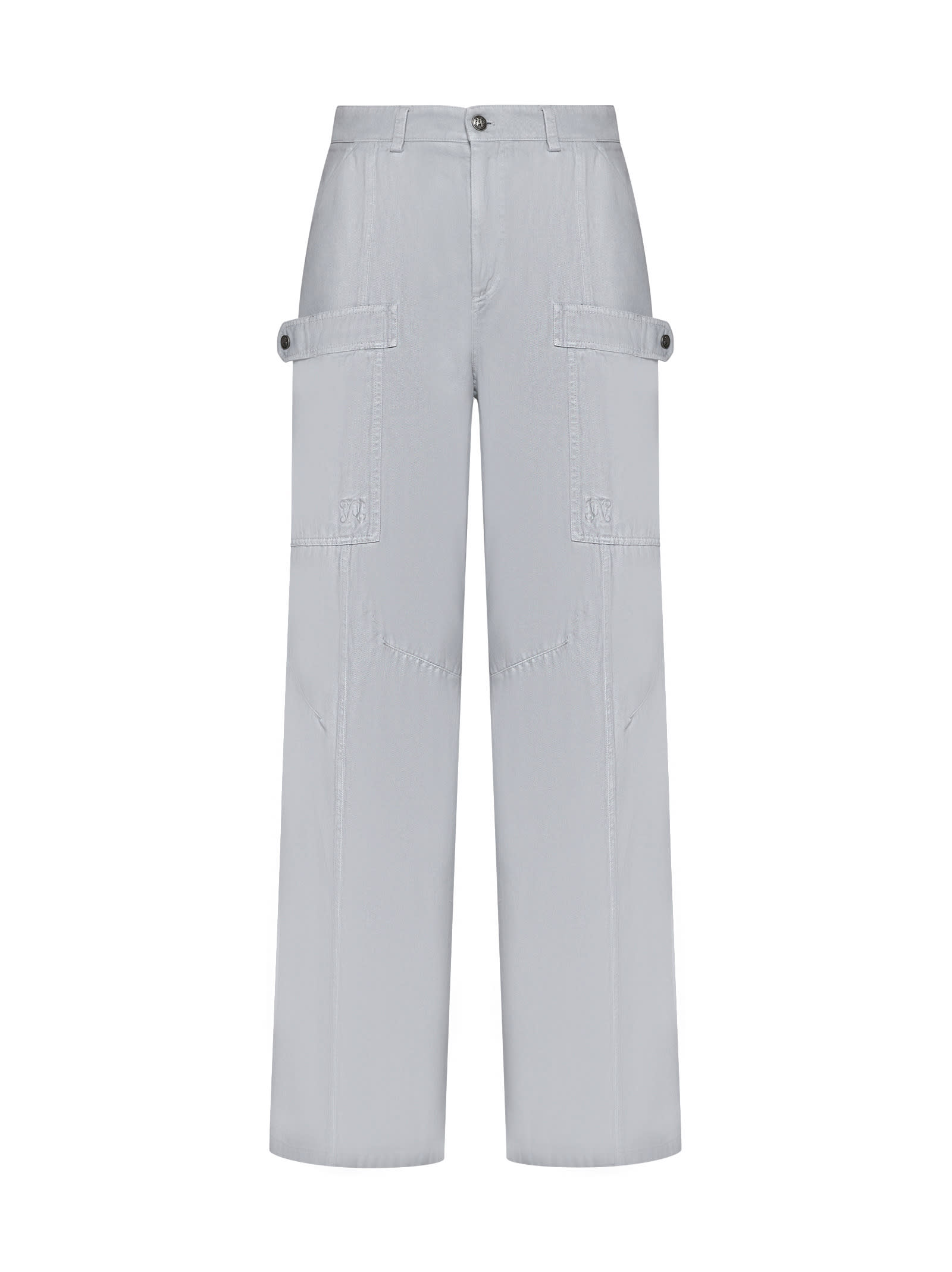 Palm Angels Wide-leg Mid-rise Trousers