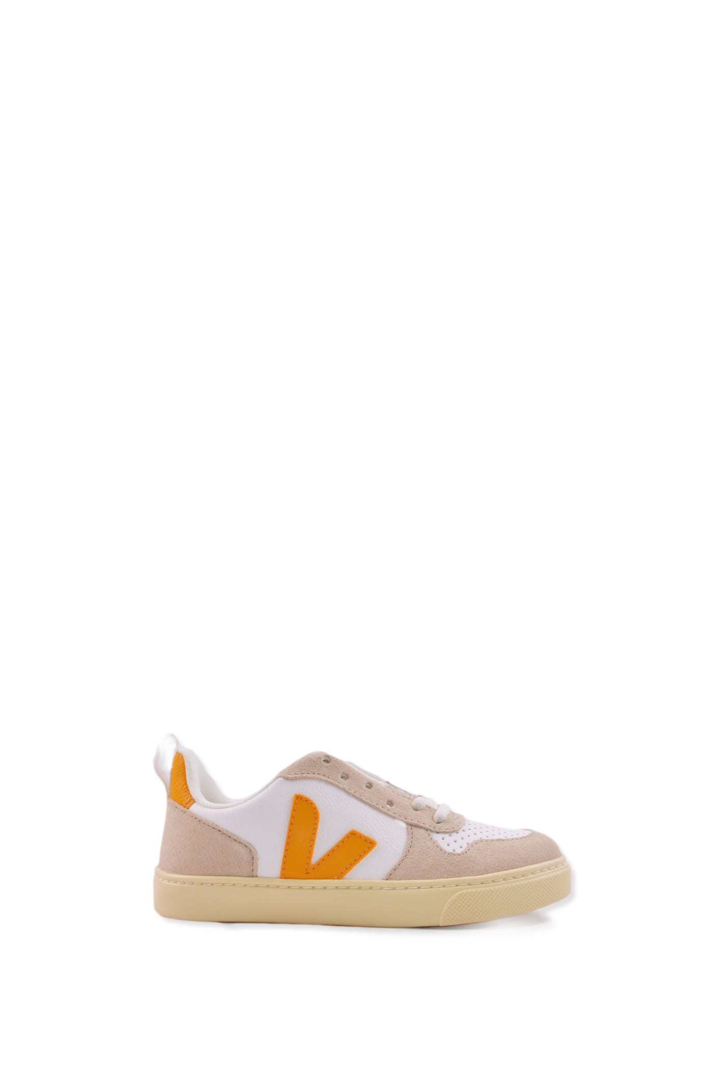 Veja Kids' Leather Sneakers In Yellow
