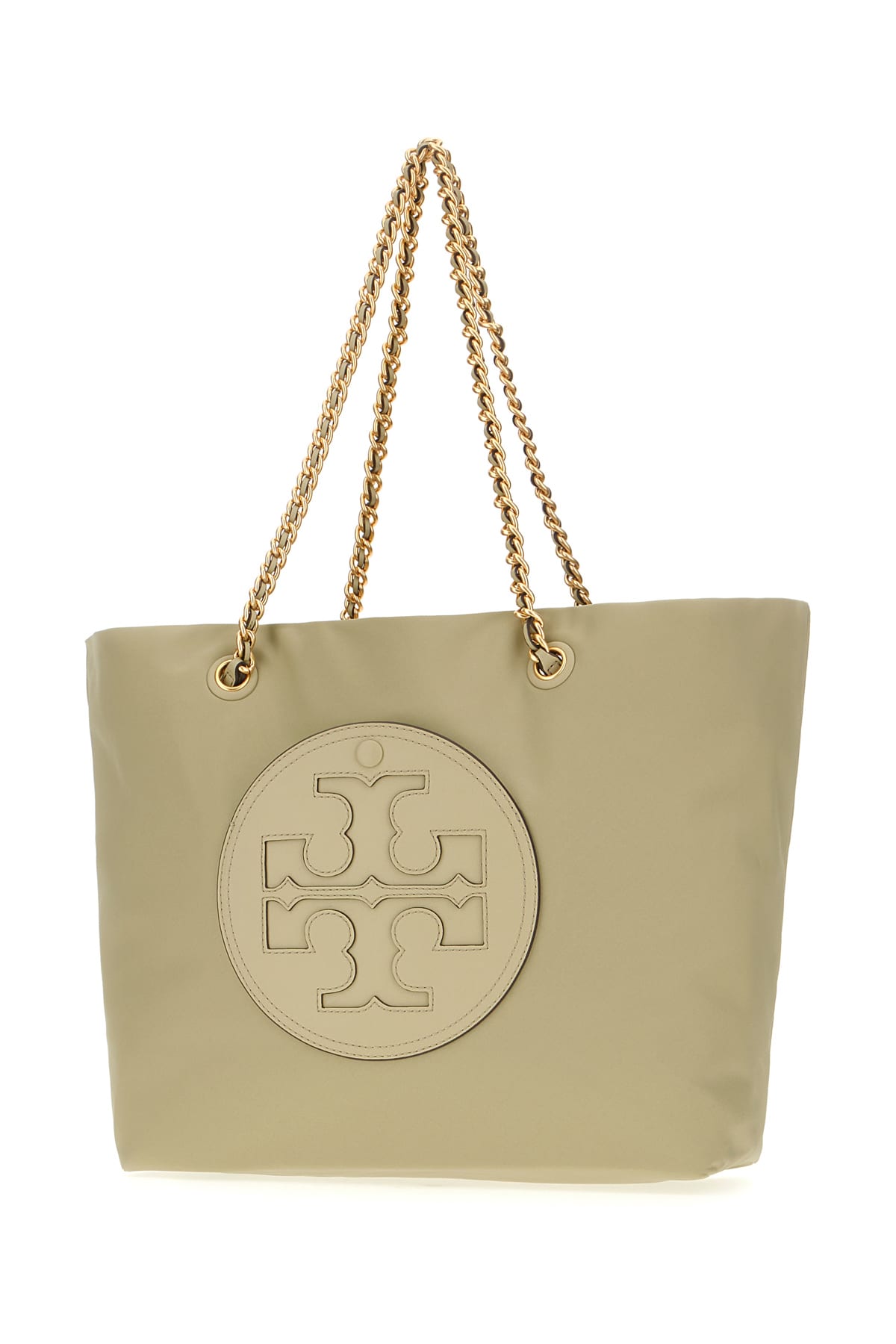 Shop Tory Burch Sage Green Ella Shopping Bag In Olive Sprig