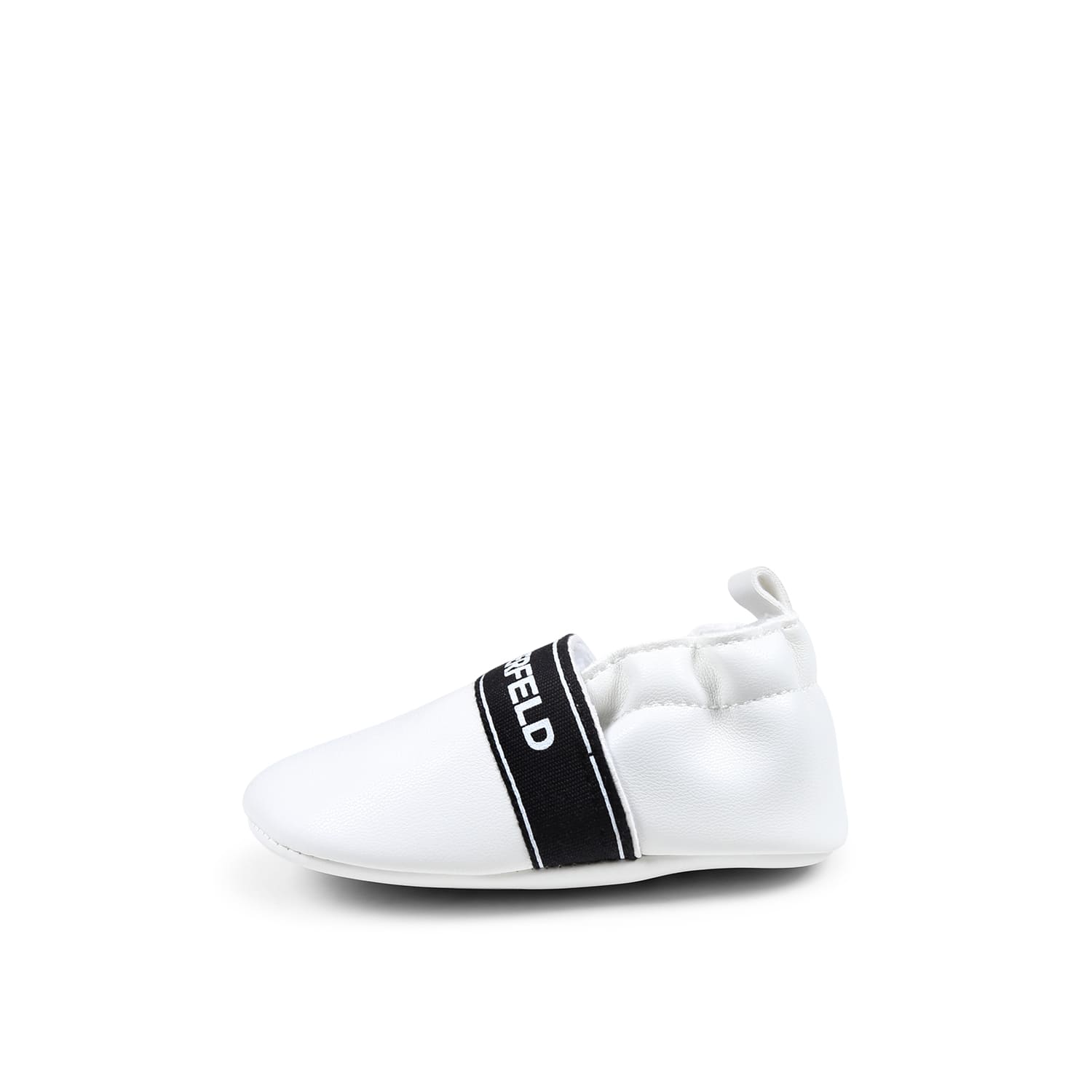 Karl Lagerfeld White Slip On For Babykids With Logo