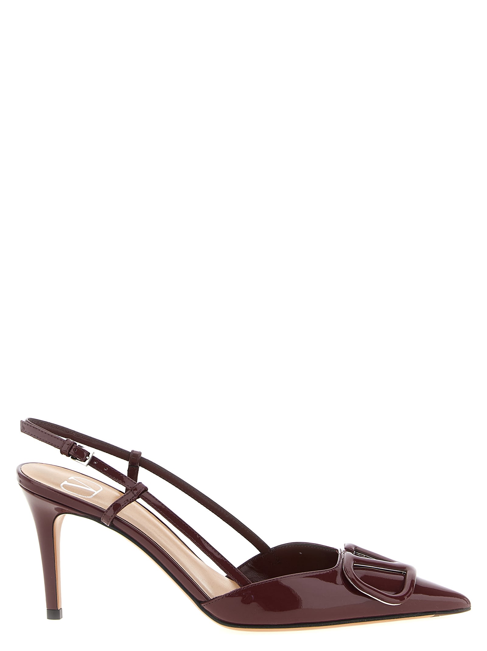 Valentino Garavani Slingback  Vlogo Signature In Brown