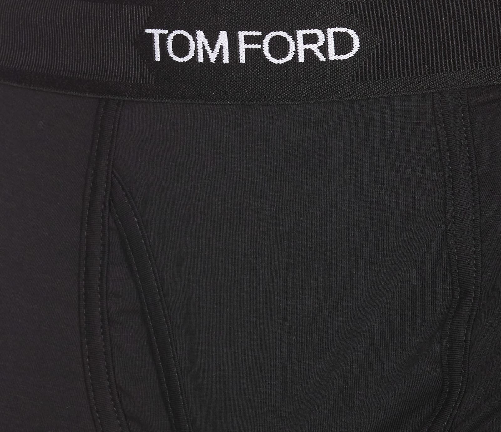 Shop Tom Ford Logo Boxer In Black