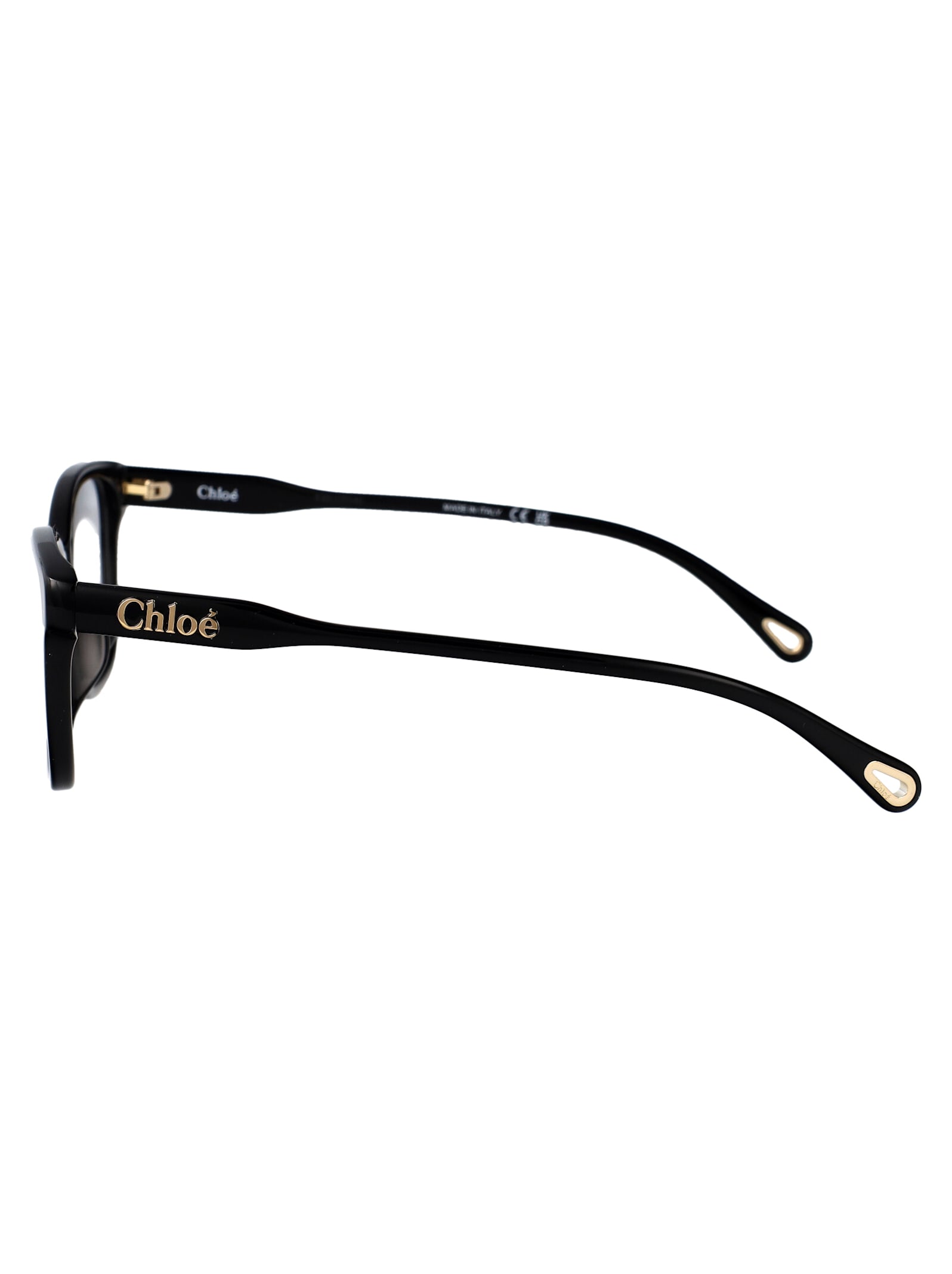 Chloé Ch0276oa Glasses In Black-black-transparent