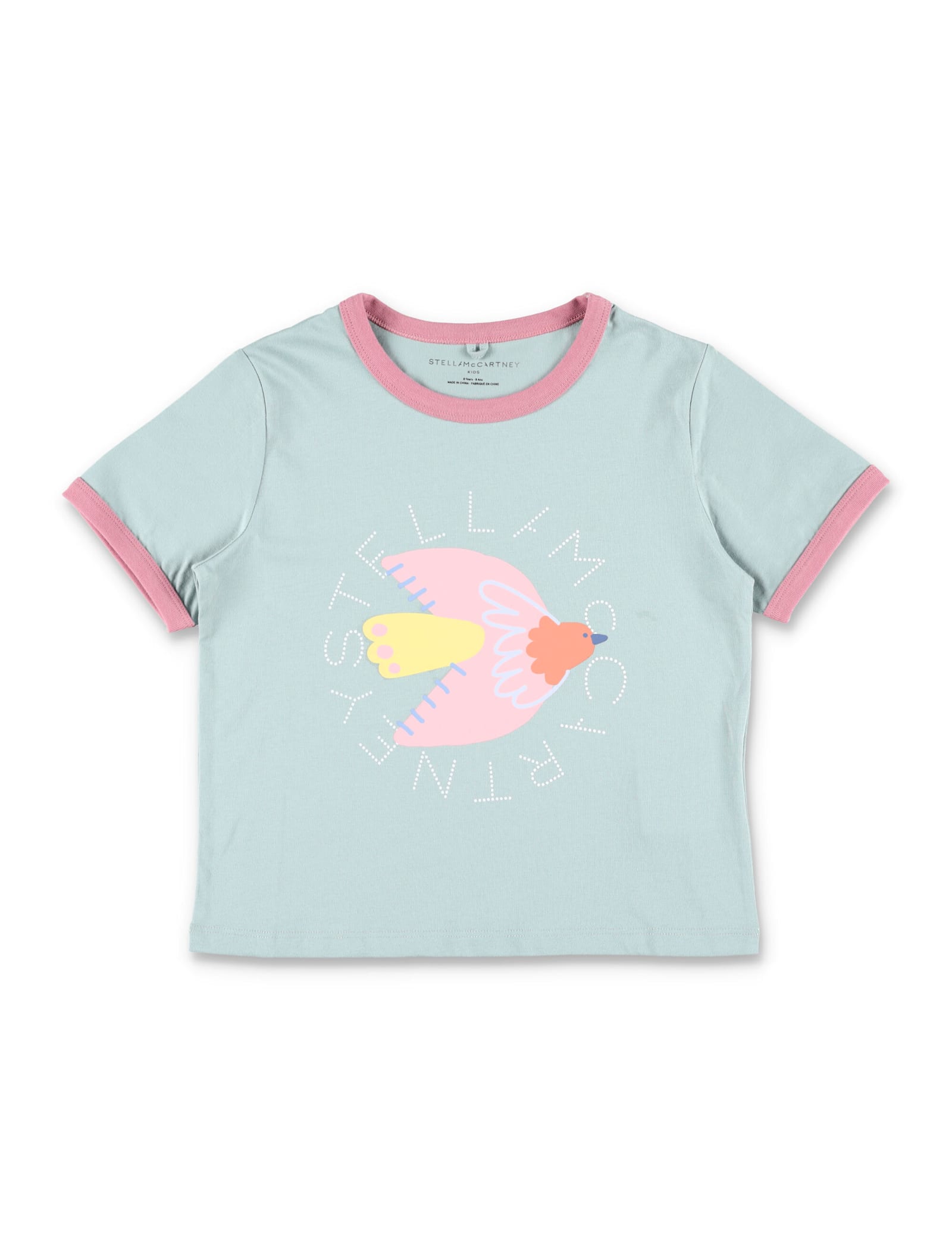 Stella Mccartney Kids Dove Printed T-shirt In Multi