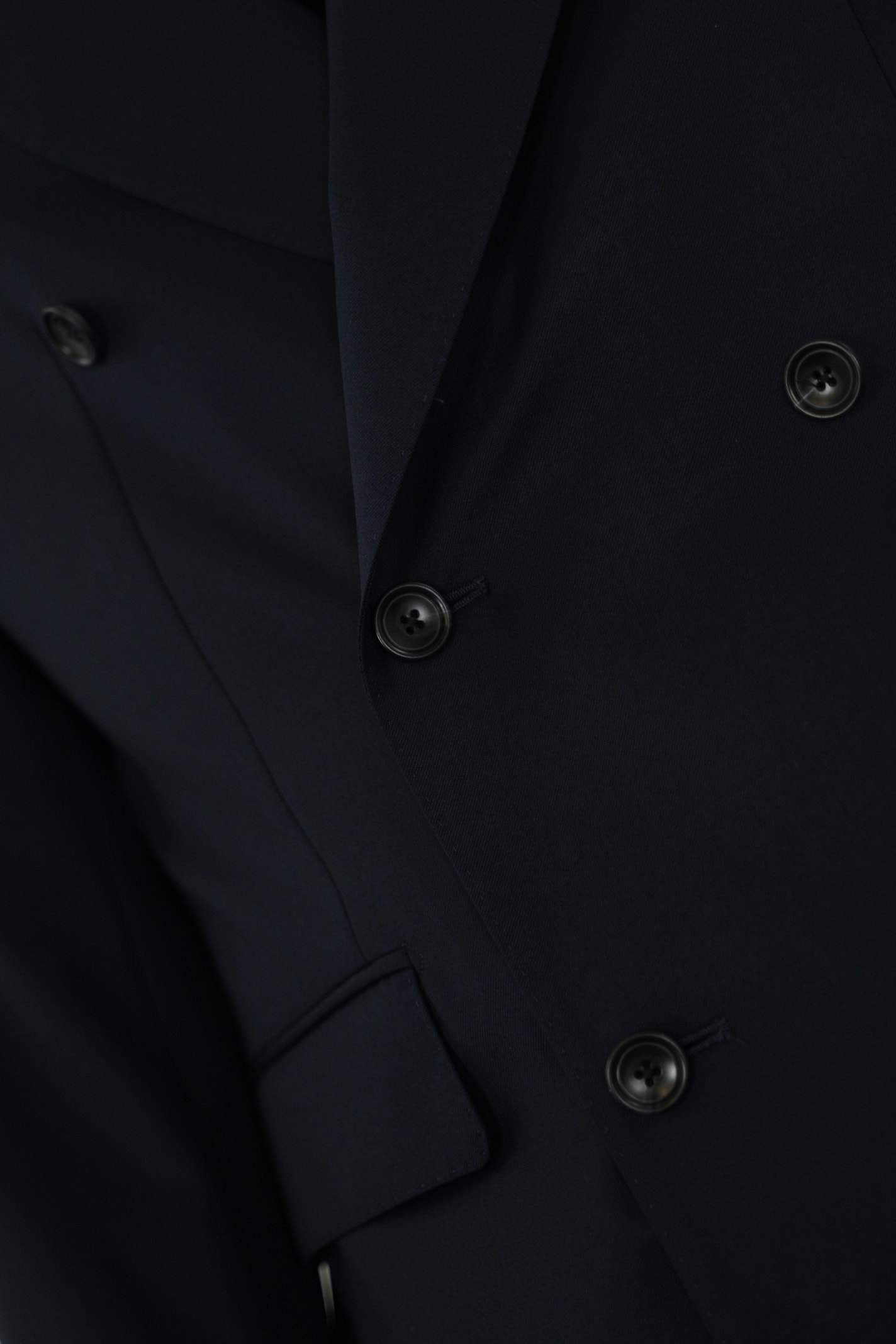 Tagliatore Wool And Cashmere Double-breasted Suit In Navy