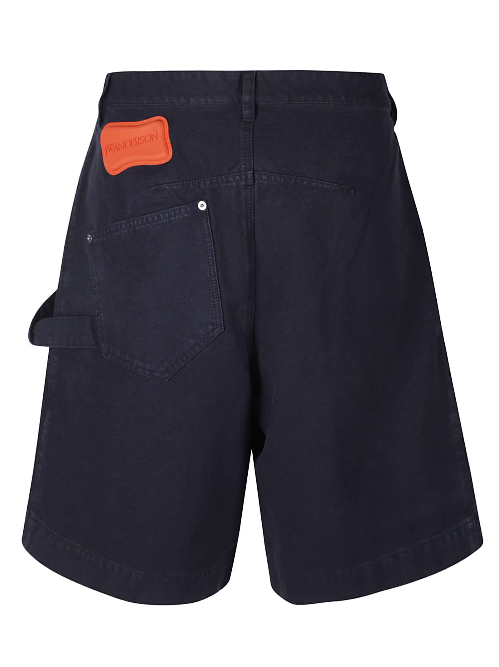 Shop Jw Anderson Twisted Shorts In Navy